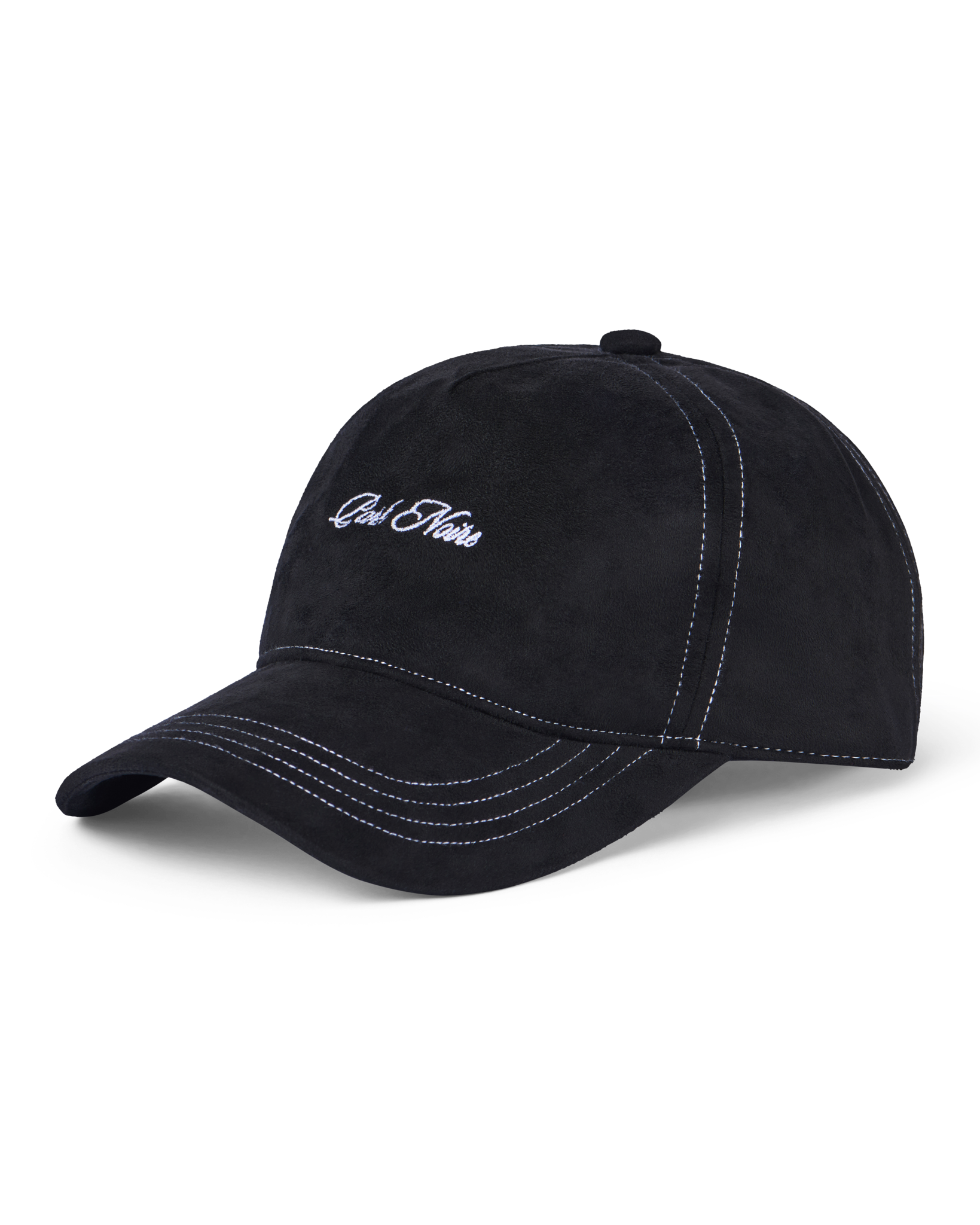 Micro Logo Faux Suede Hat
