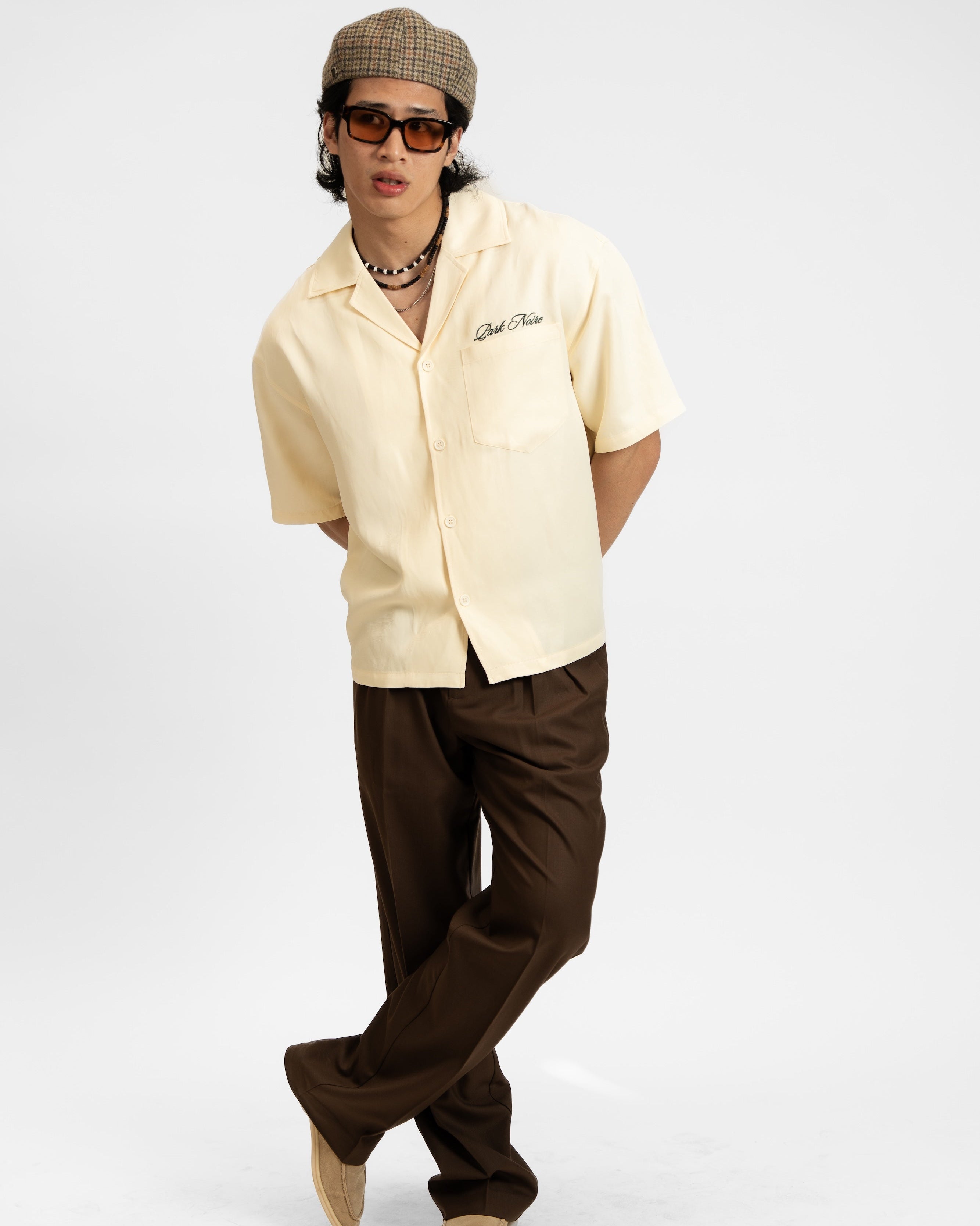 Double Pleated Serge Pants