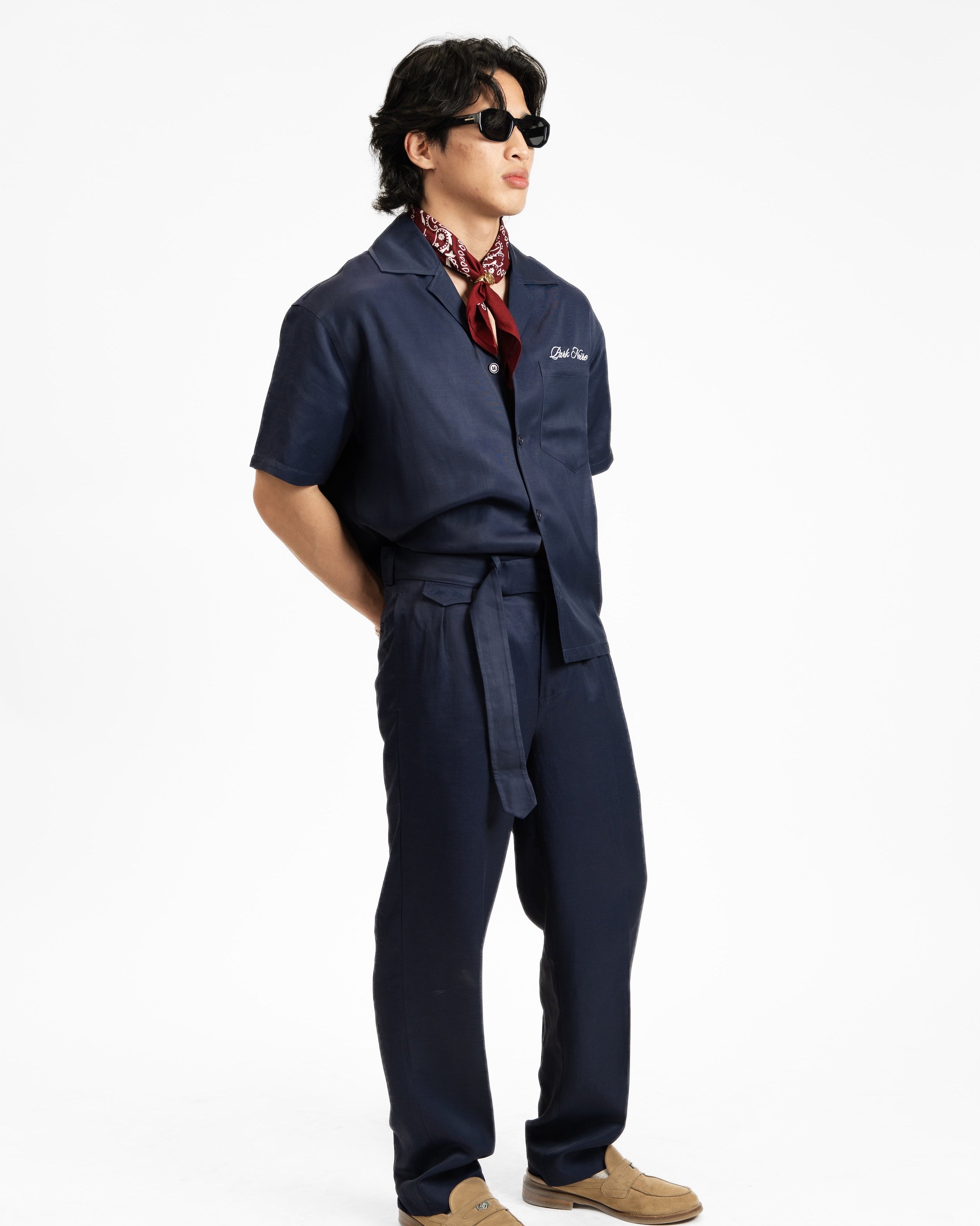 Belted Resort Linen Pants