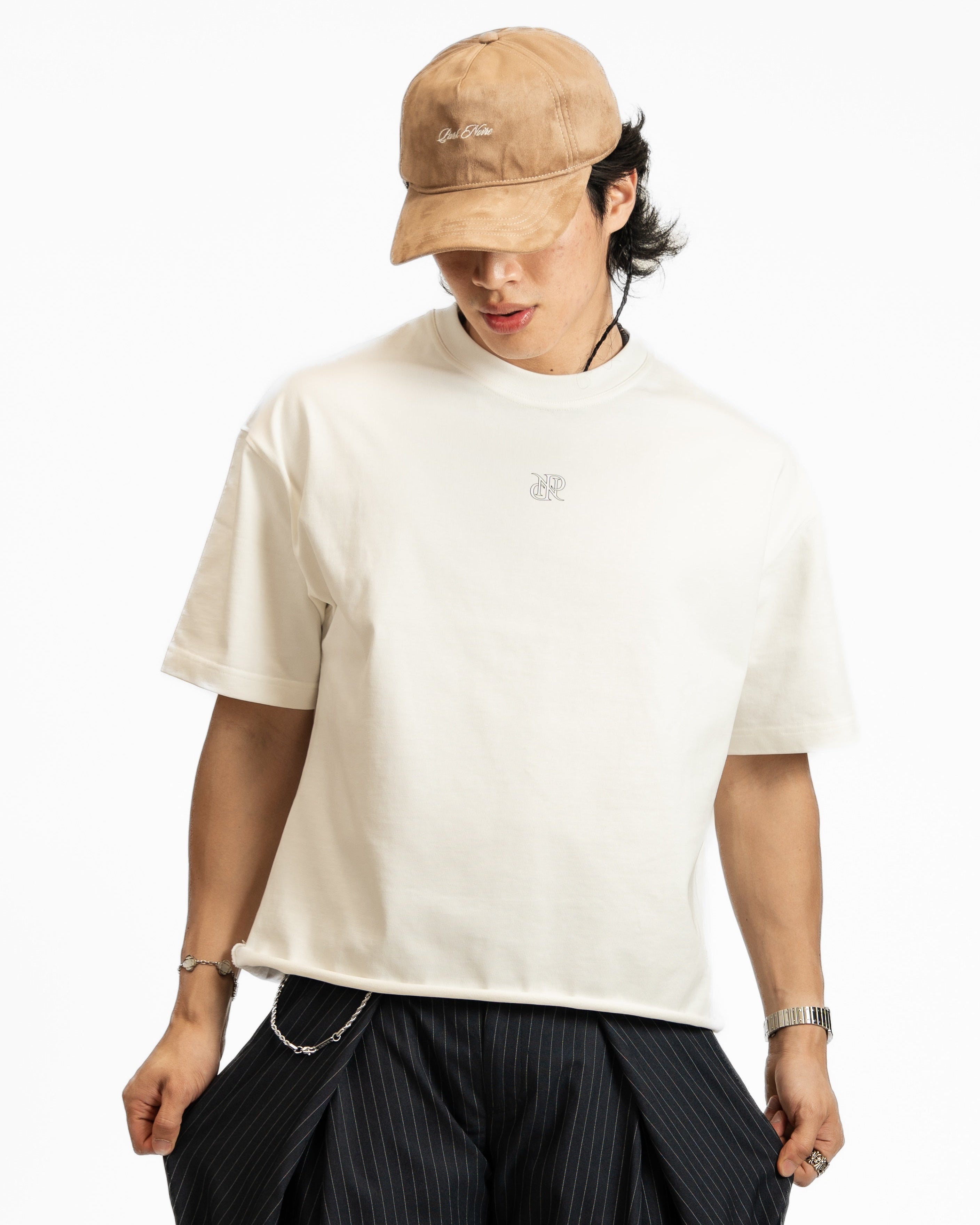 Micro Logo Faux Suede Hat