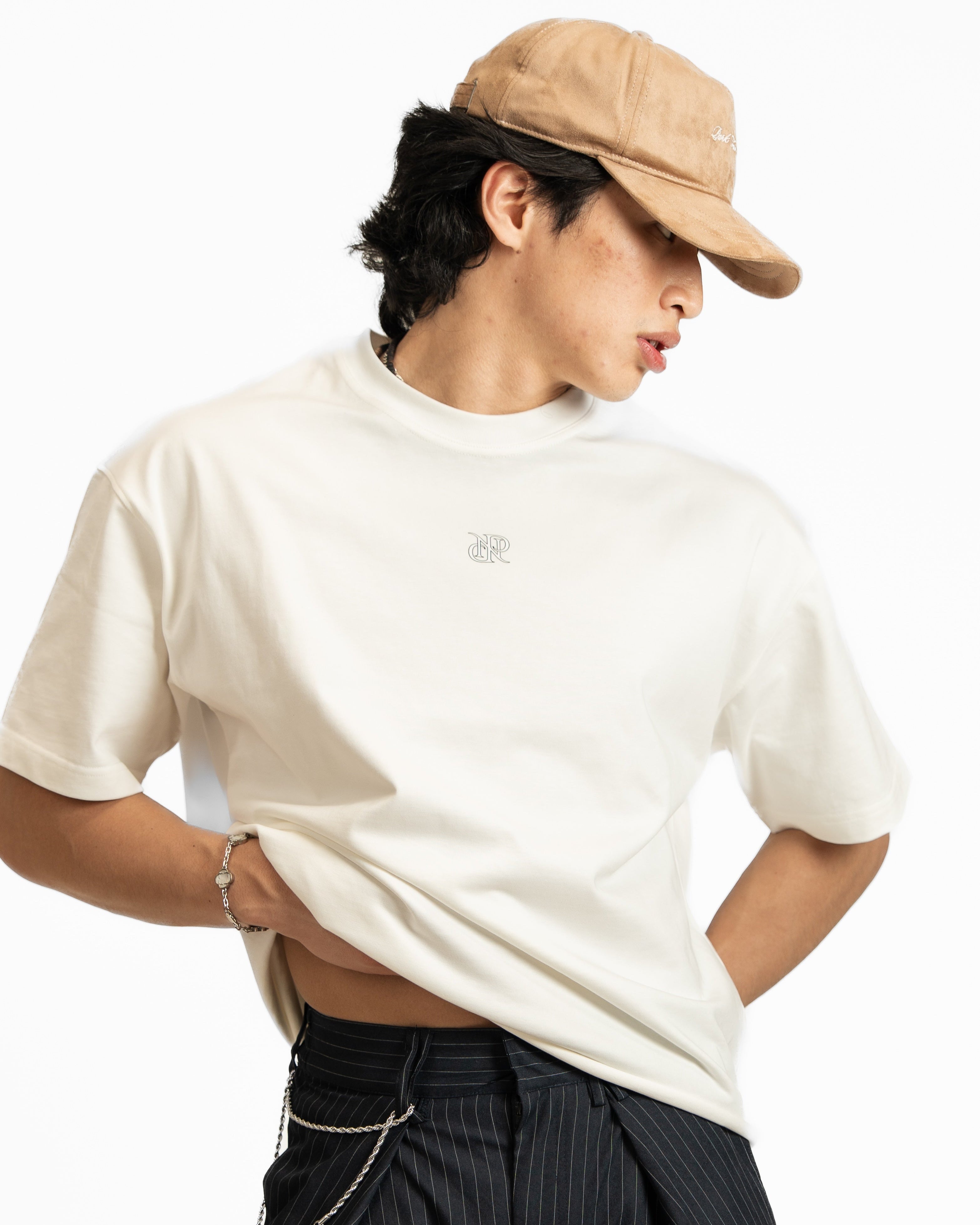 Micro Logo Faux Suede Hat