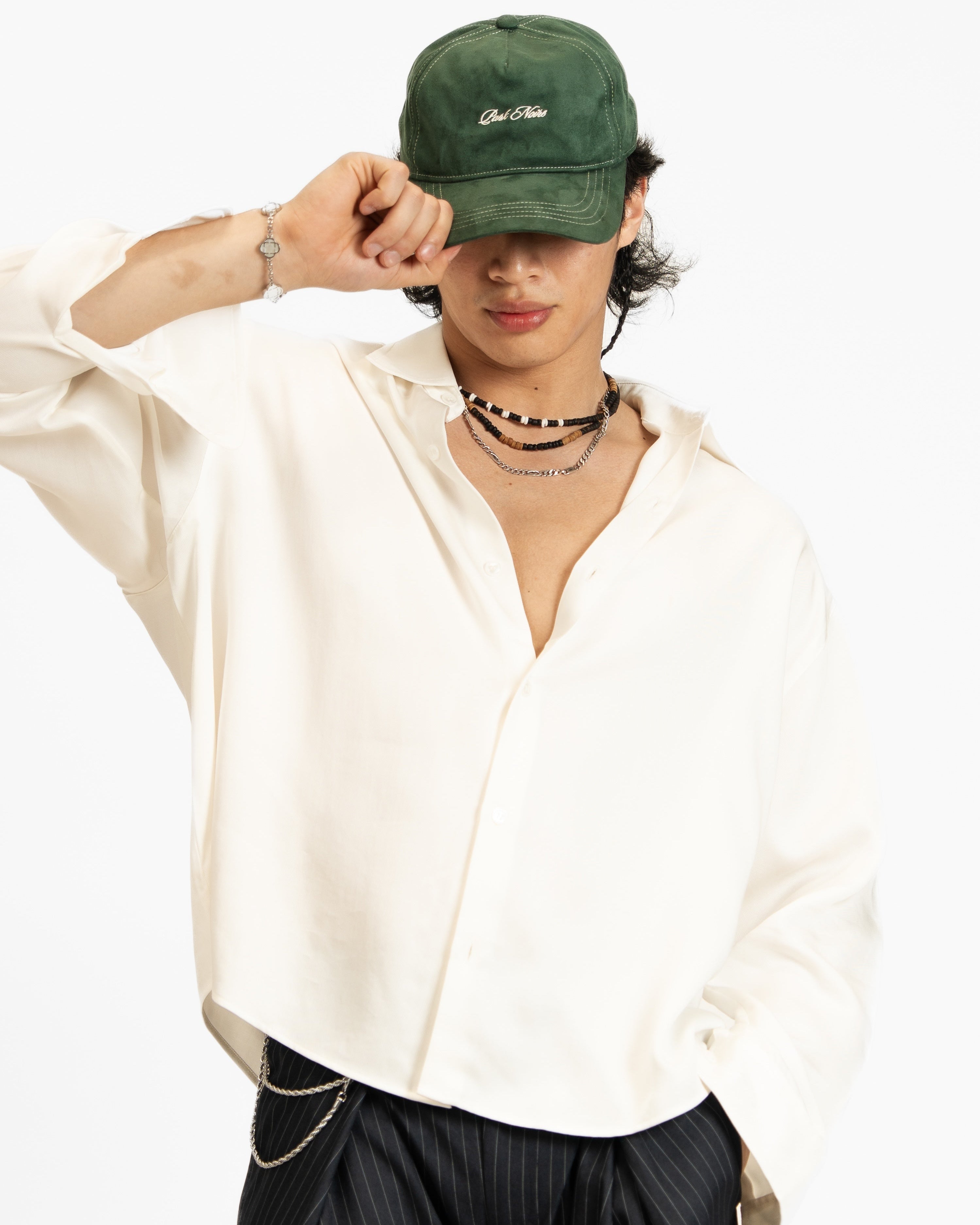 Micro Logo Faux Suede Hat