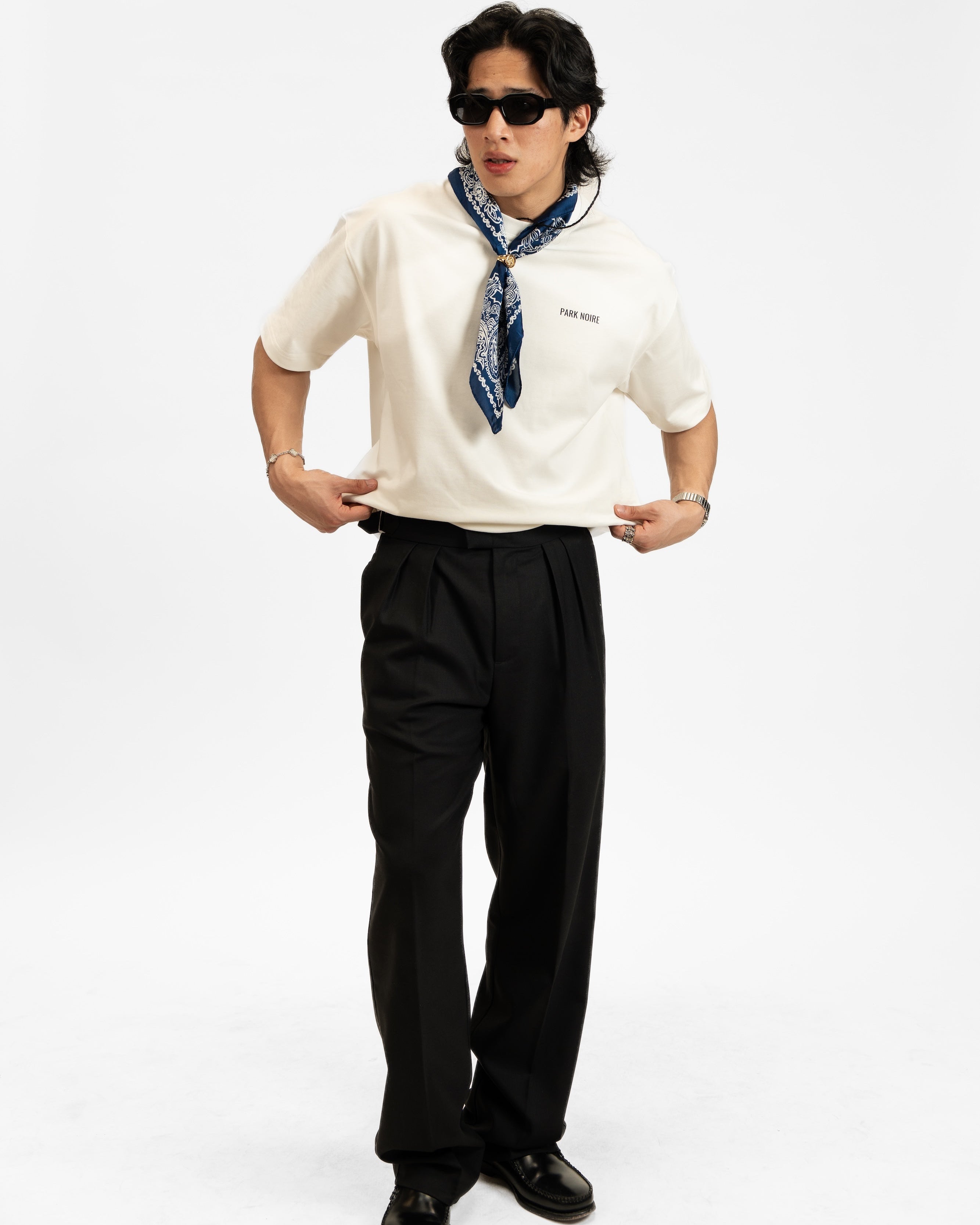 Double Pleated Serge Pants