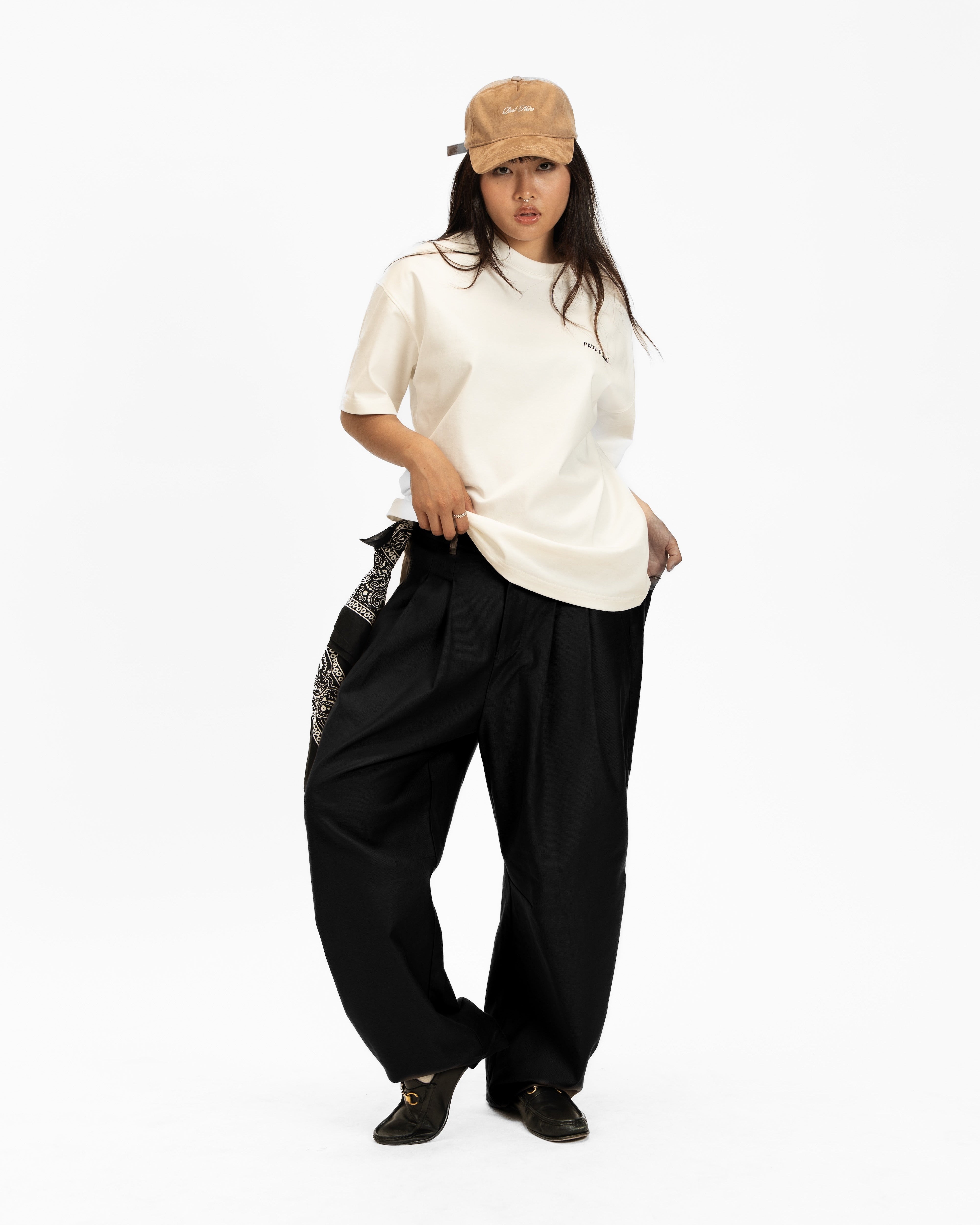 Barrel Pleated Pants