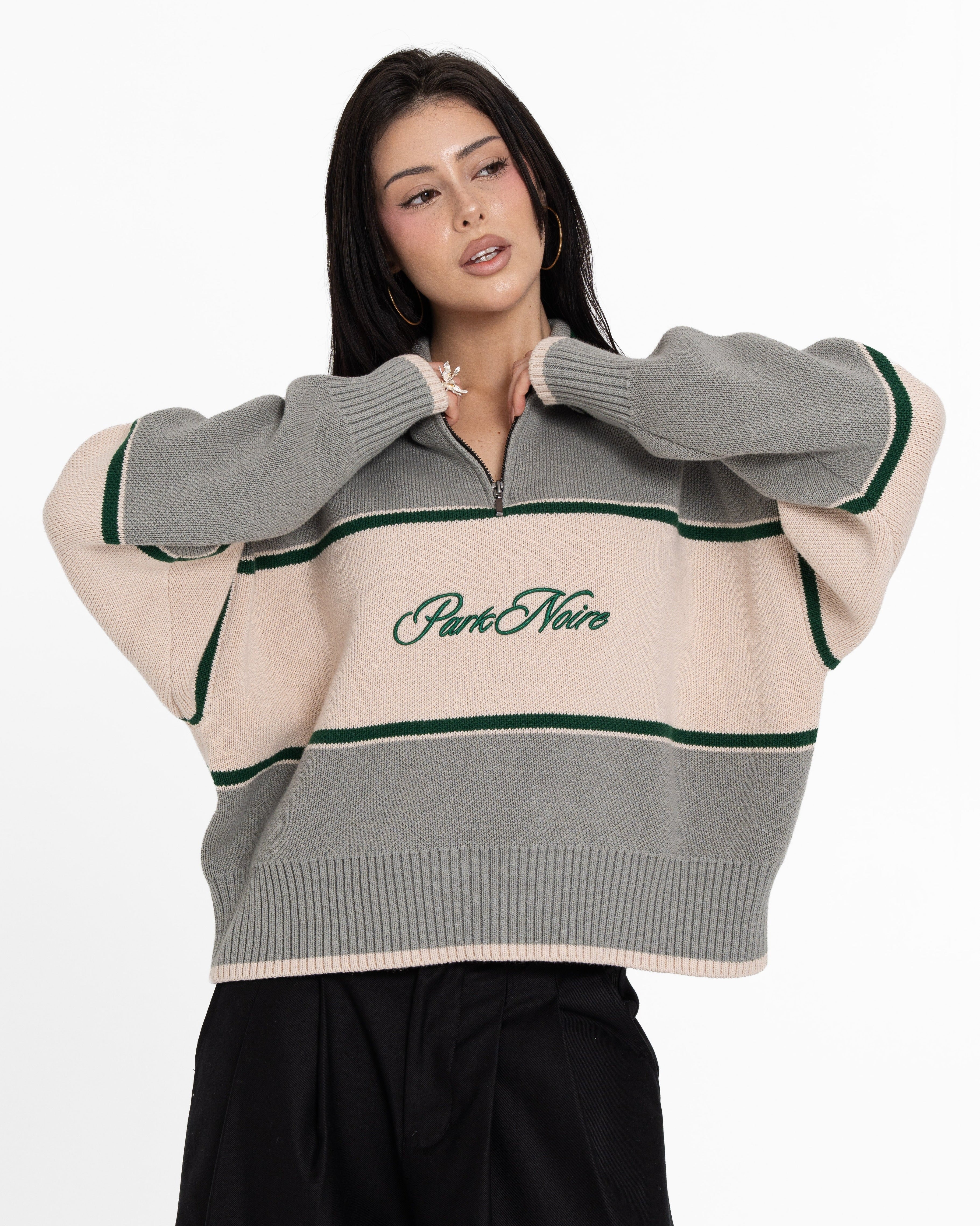 Oversized Knitted PN Quarterzip