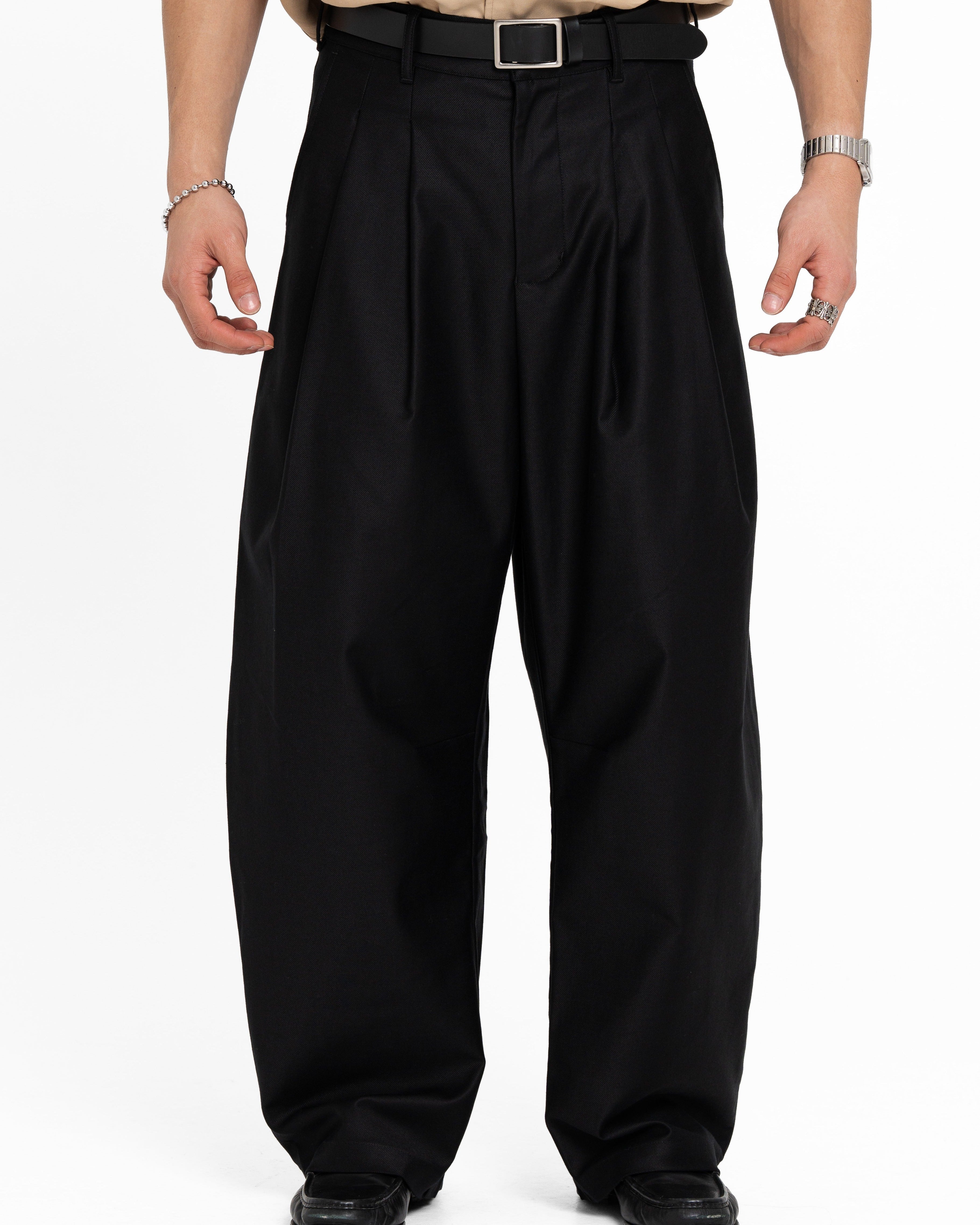 Barrel Pleated Pants