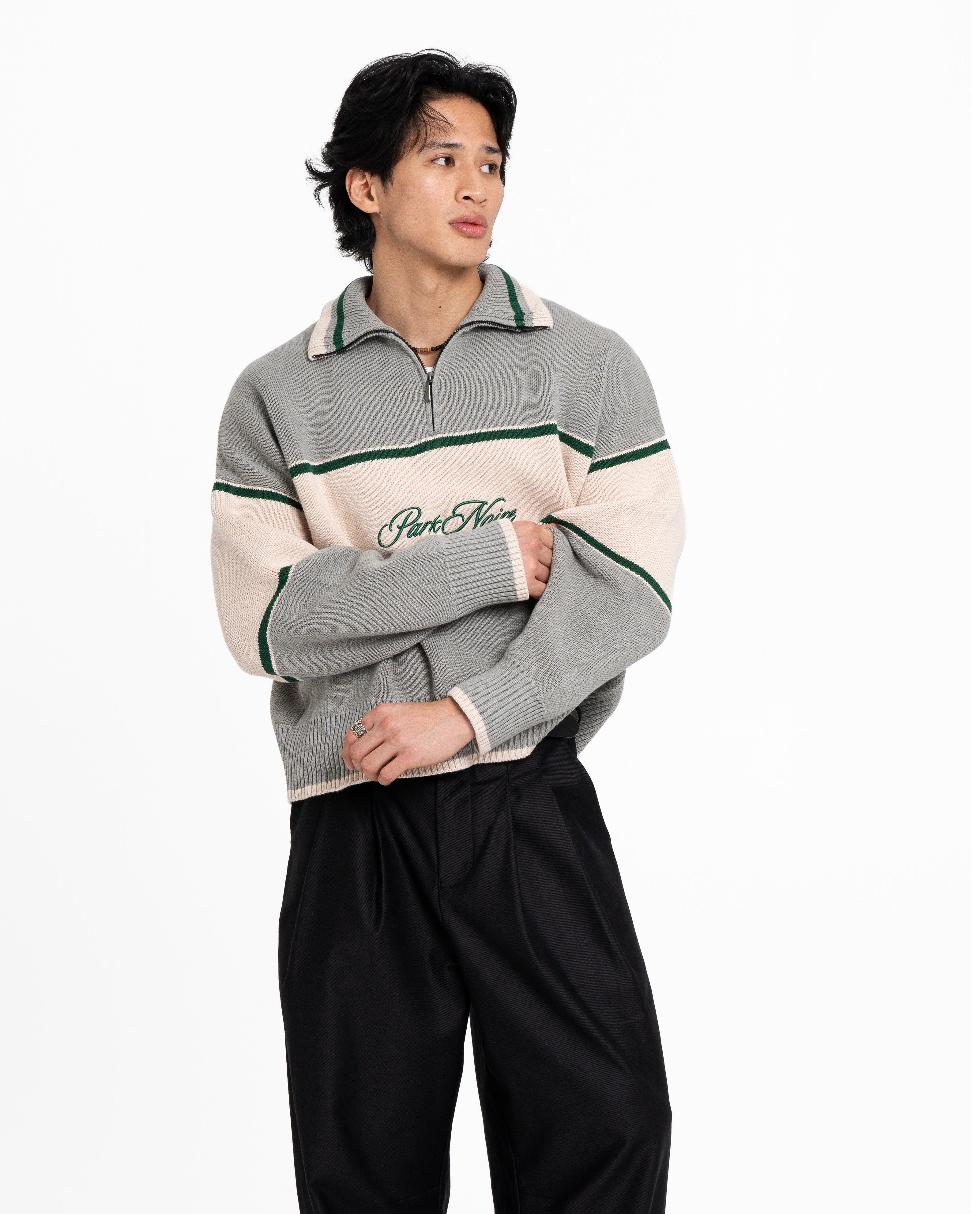 Oversized Knitted PN Quarterzip