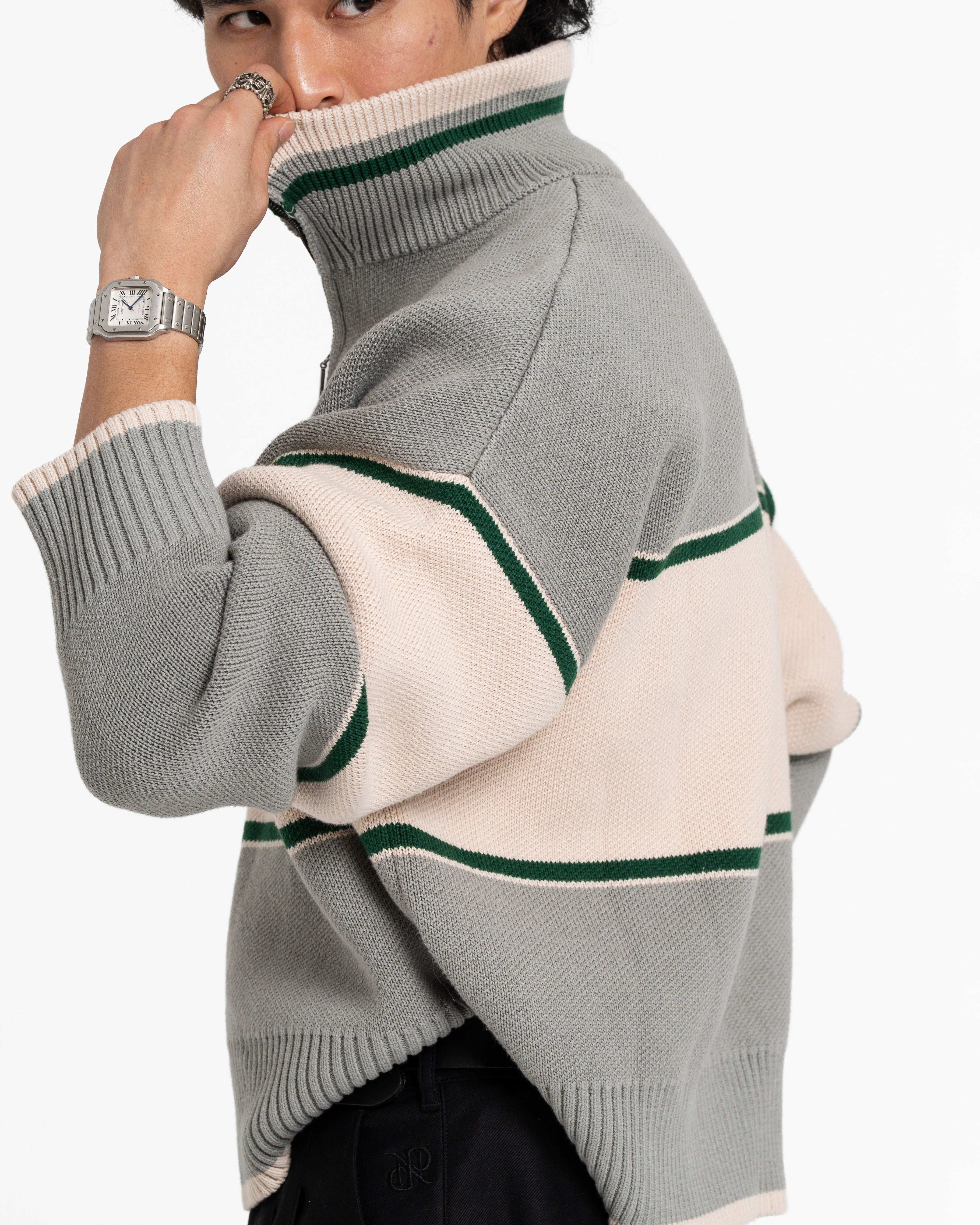 Oversized Knitted PN Quarterzip
