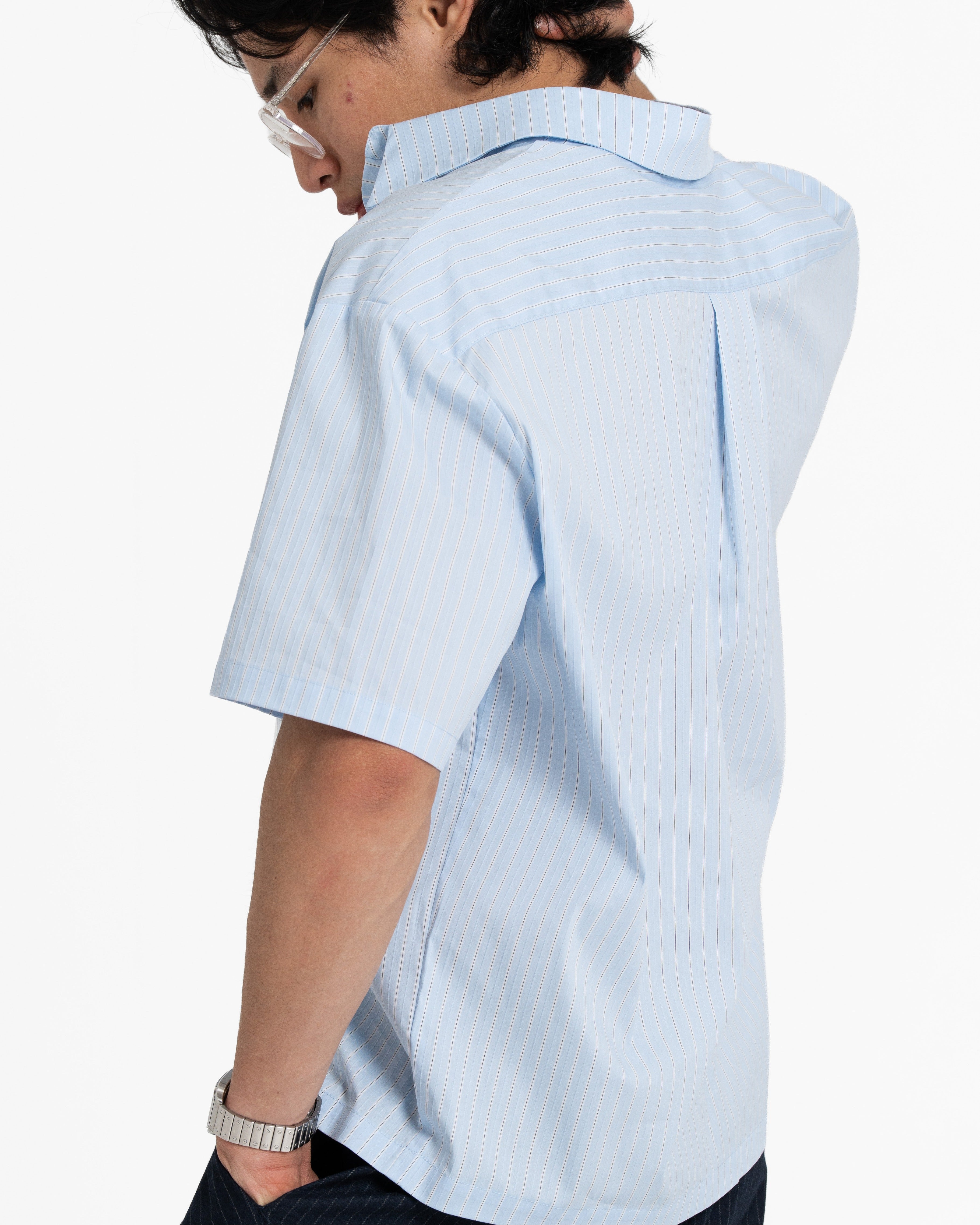 Pinstripe Boxy Shirt