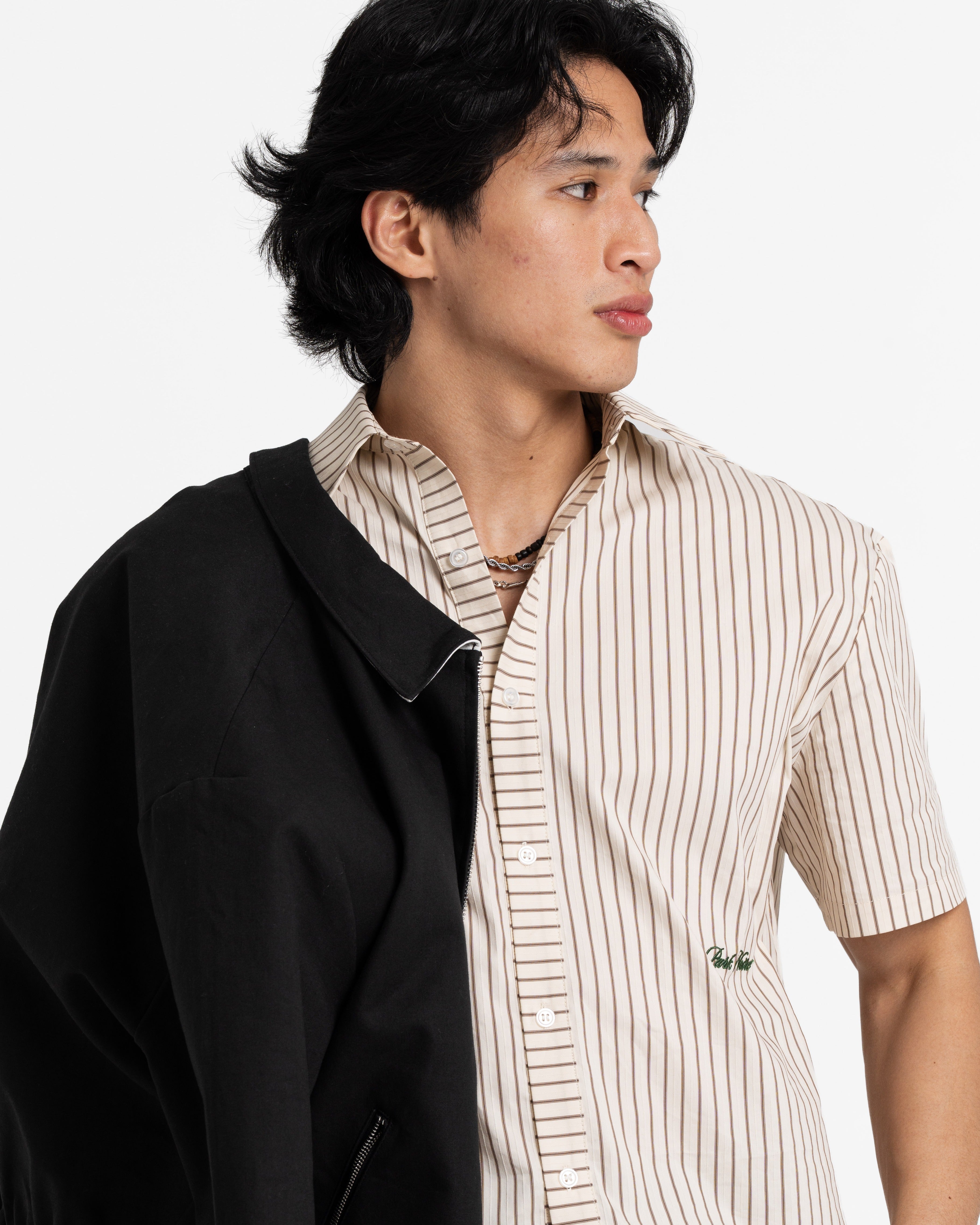 Pinstripe Boxy Shirt