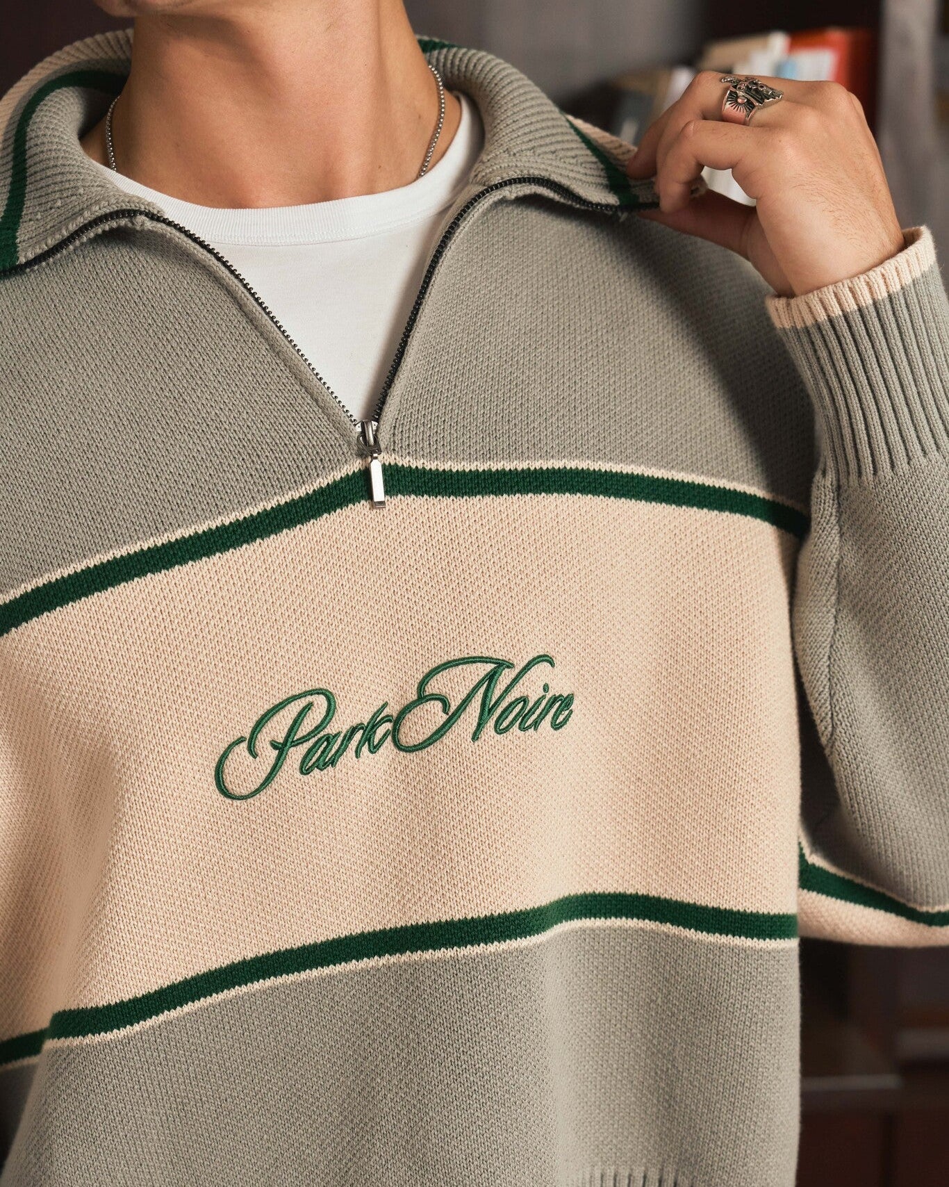 Oversized Knitted PN Quarterzip