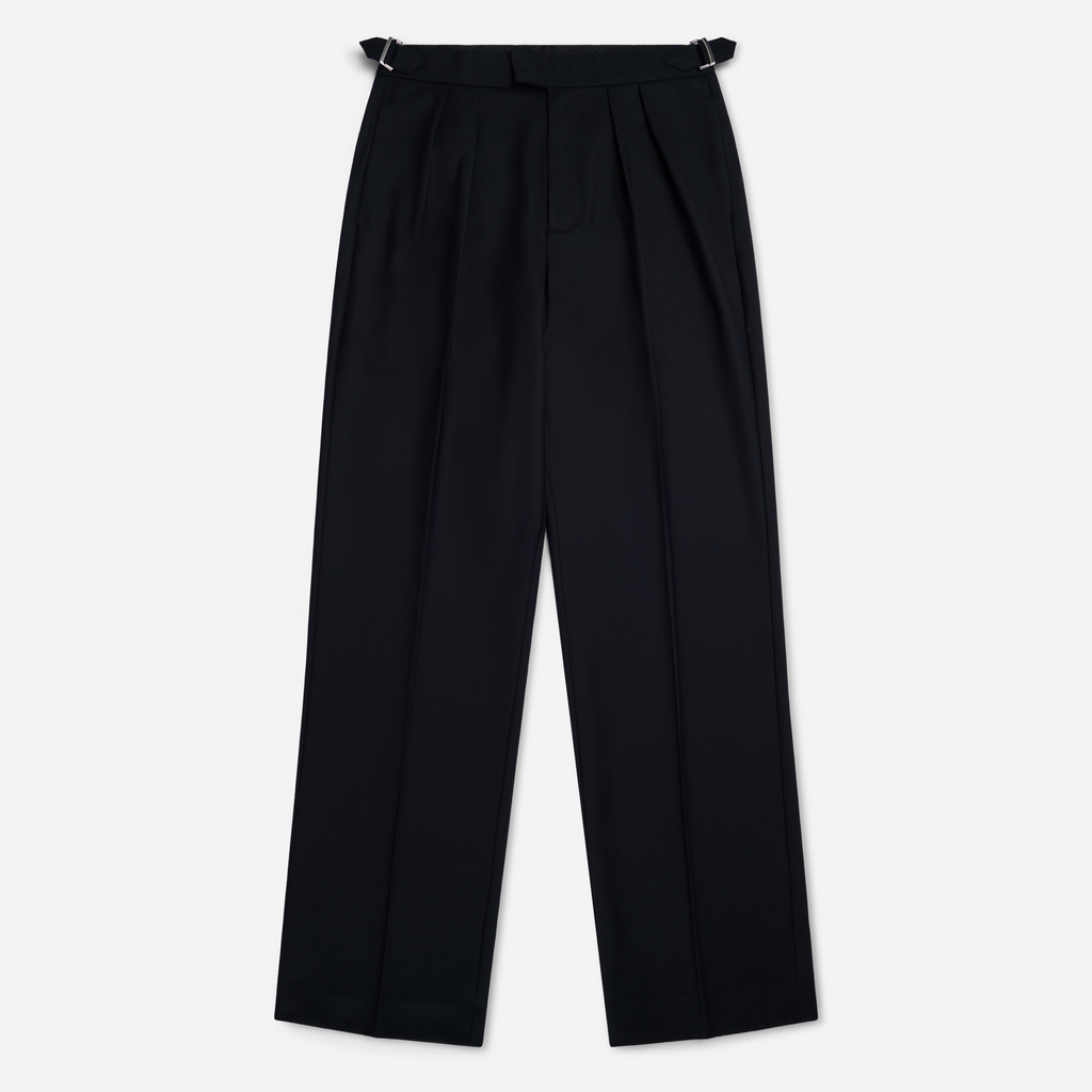 Double Pleated Serge Pants