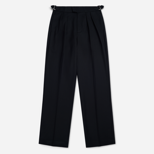 Double Pleated Serge Pants
