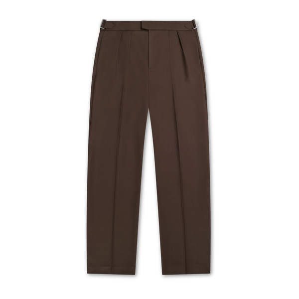 Double Pleated Serge Pants