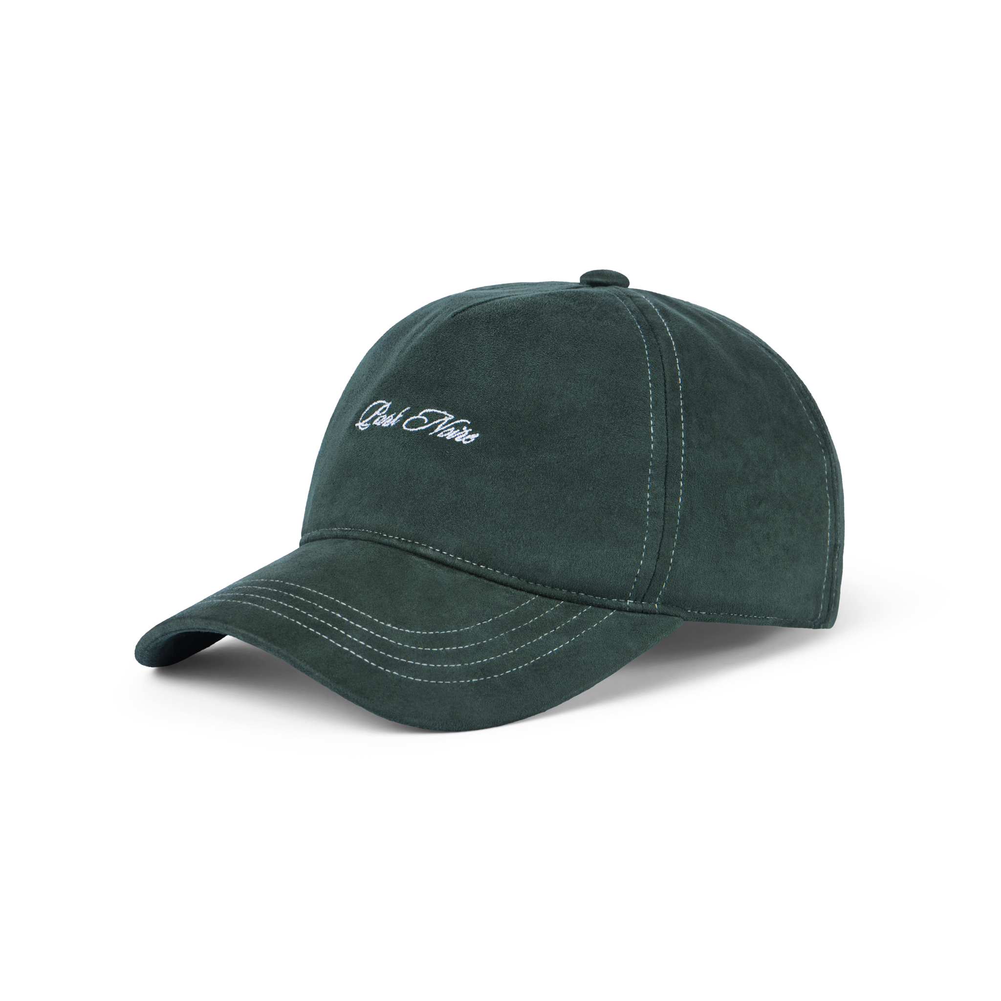 Micro Logo Faux Suede Hat