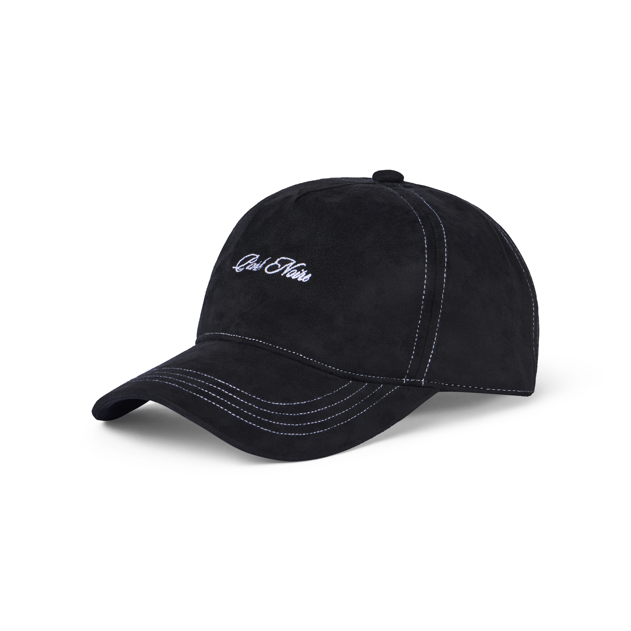 Micro Logo Faux Suede Hat