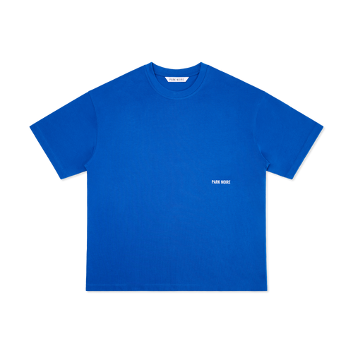 Branded Oversized Tee - Blue