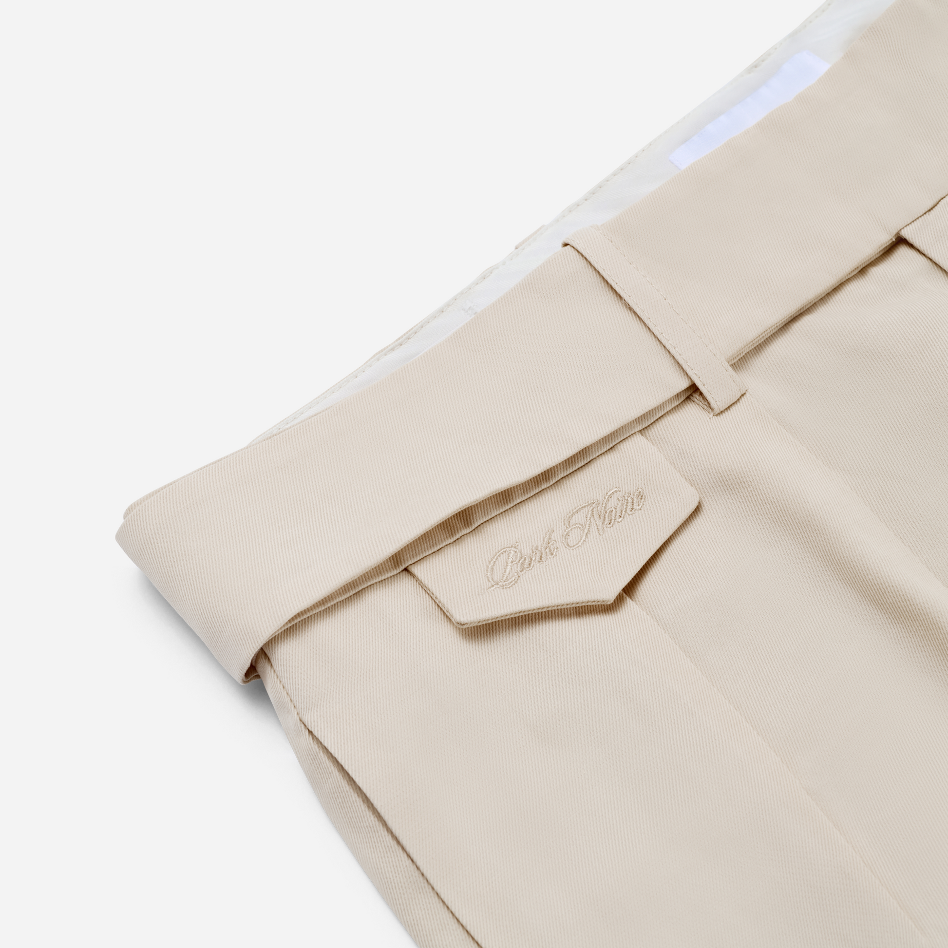Belted Pleated Linen Pants