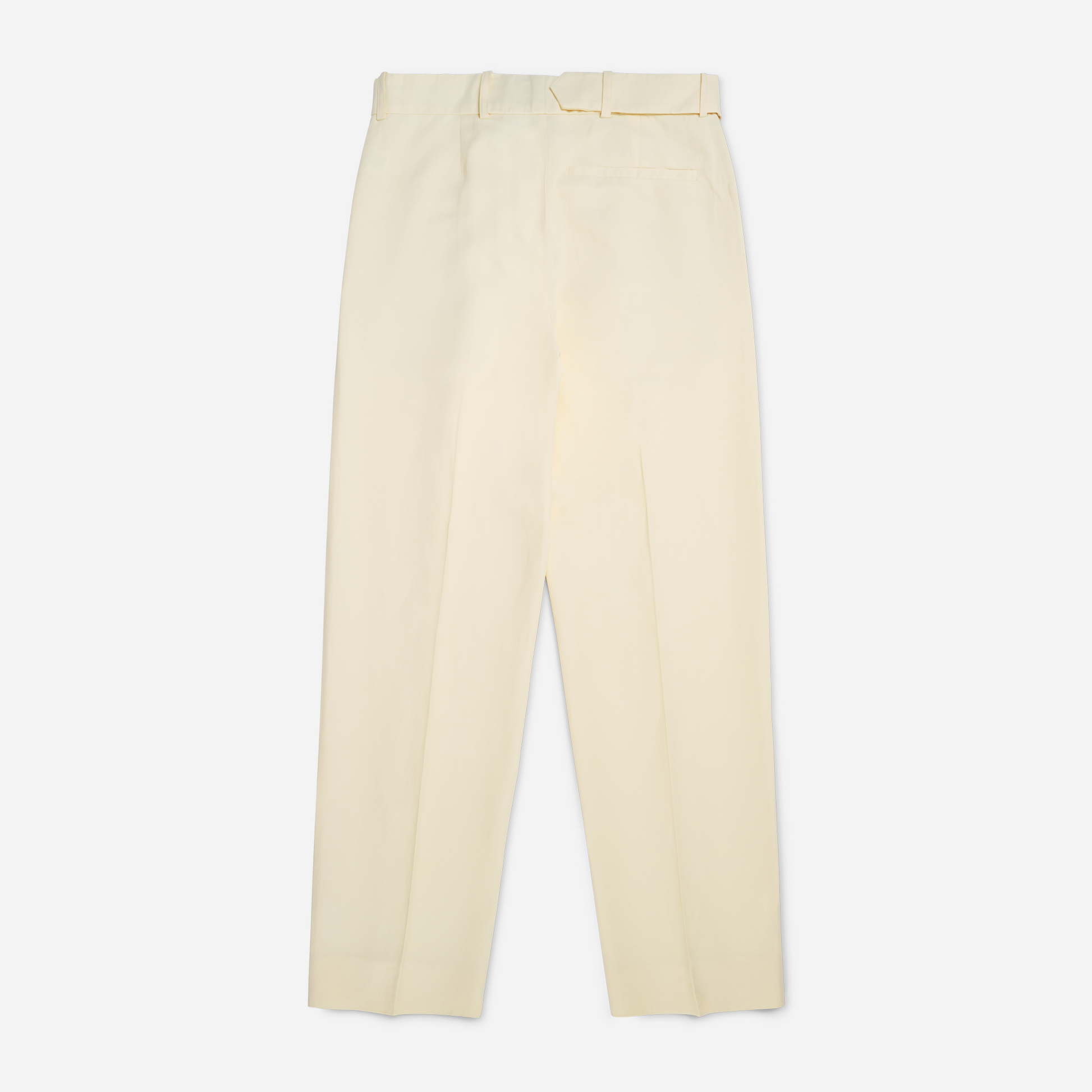 Belted Pleated Linen Pants