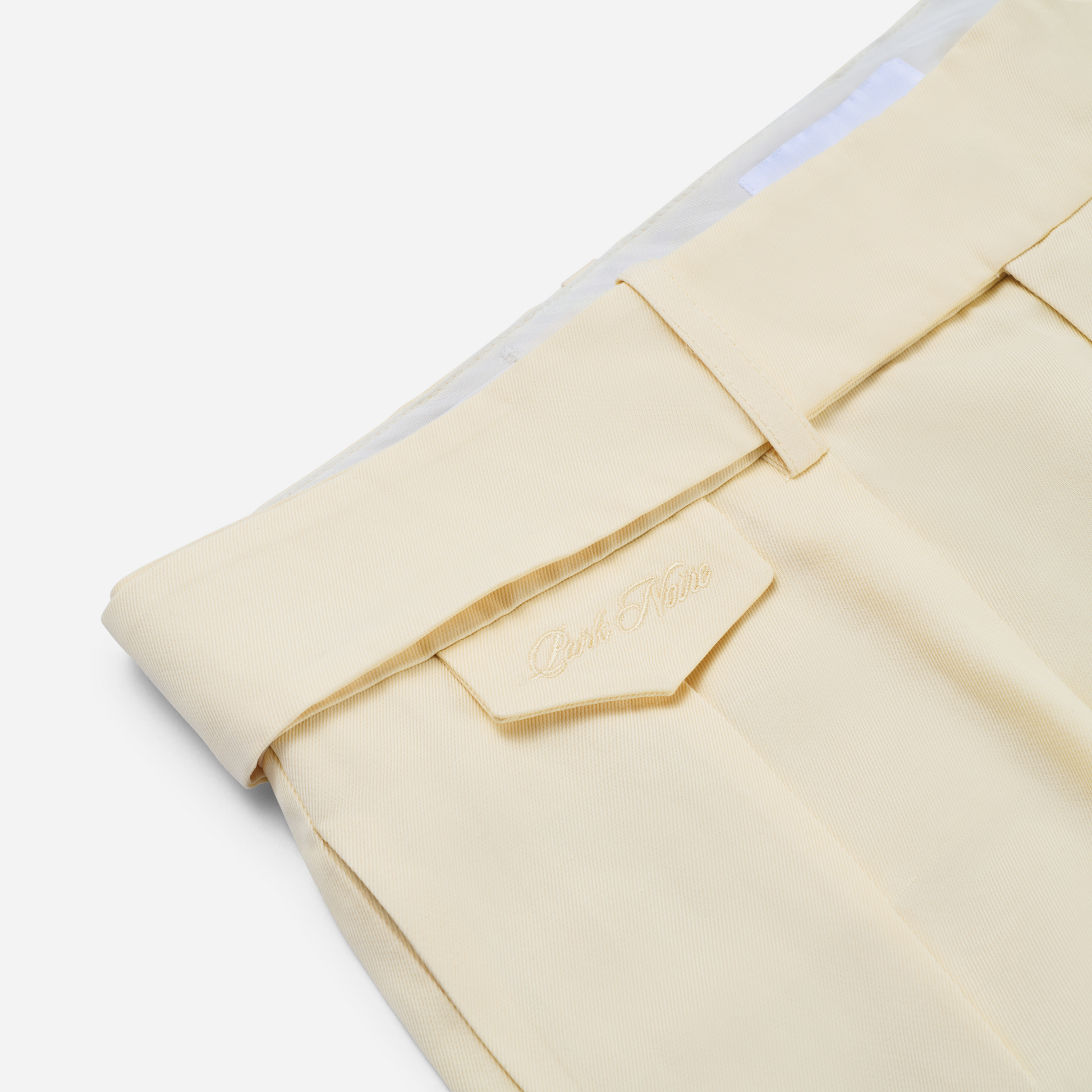 Belted Pleated Linen Pants