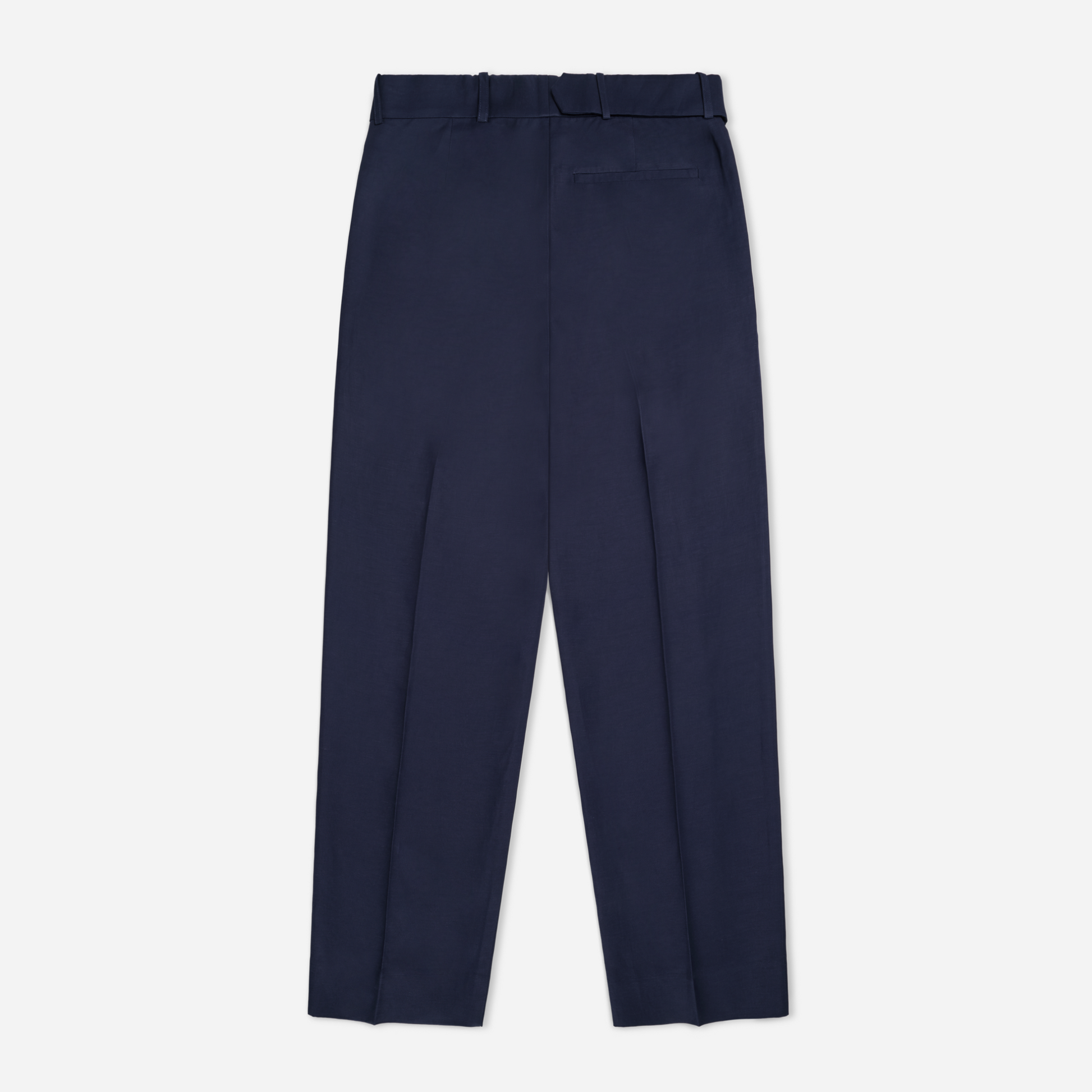 Belted Pleated Linen Pants
