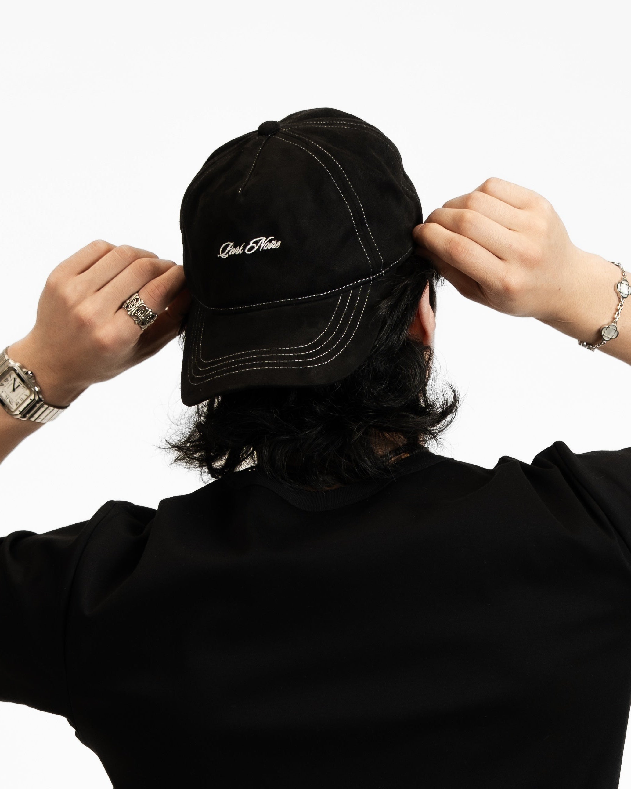 Micro Logo Faux Suede Hat