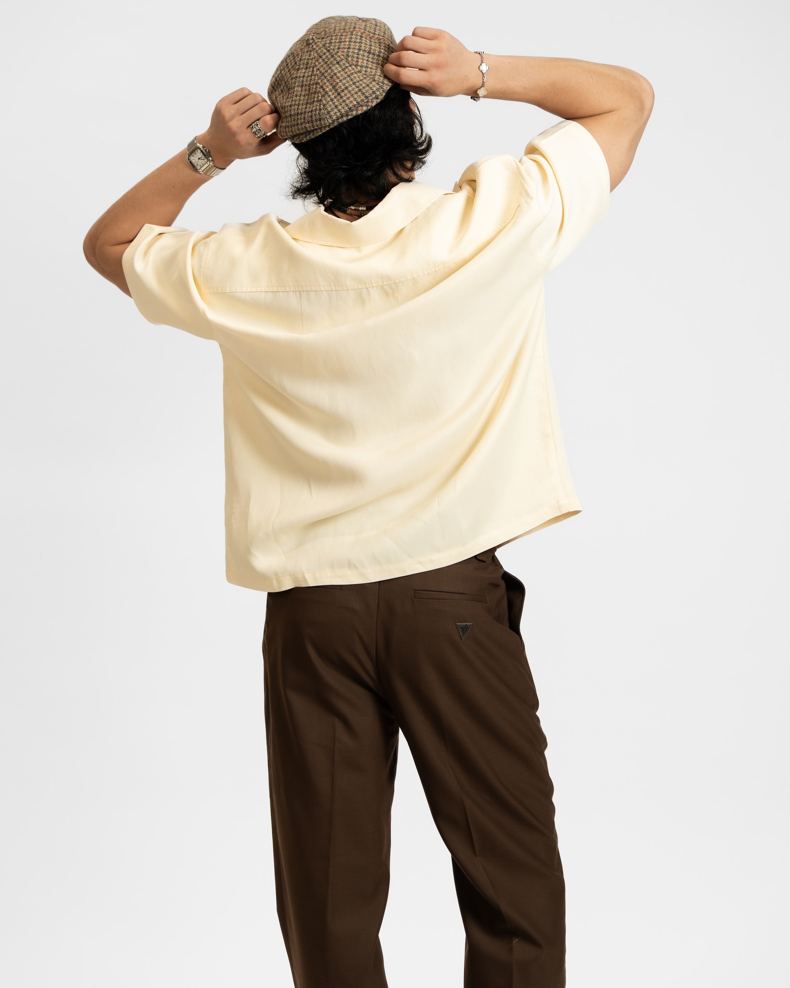 Double Pleated Serge Pants