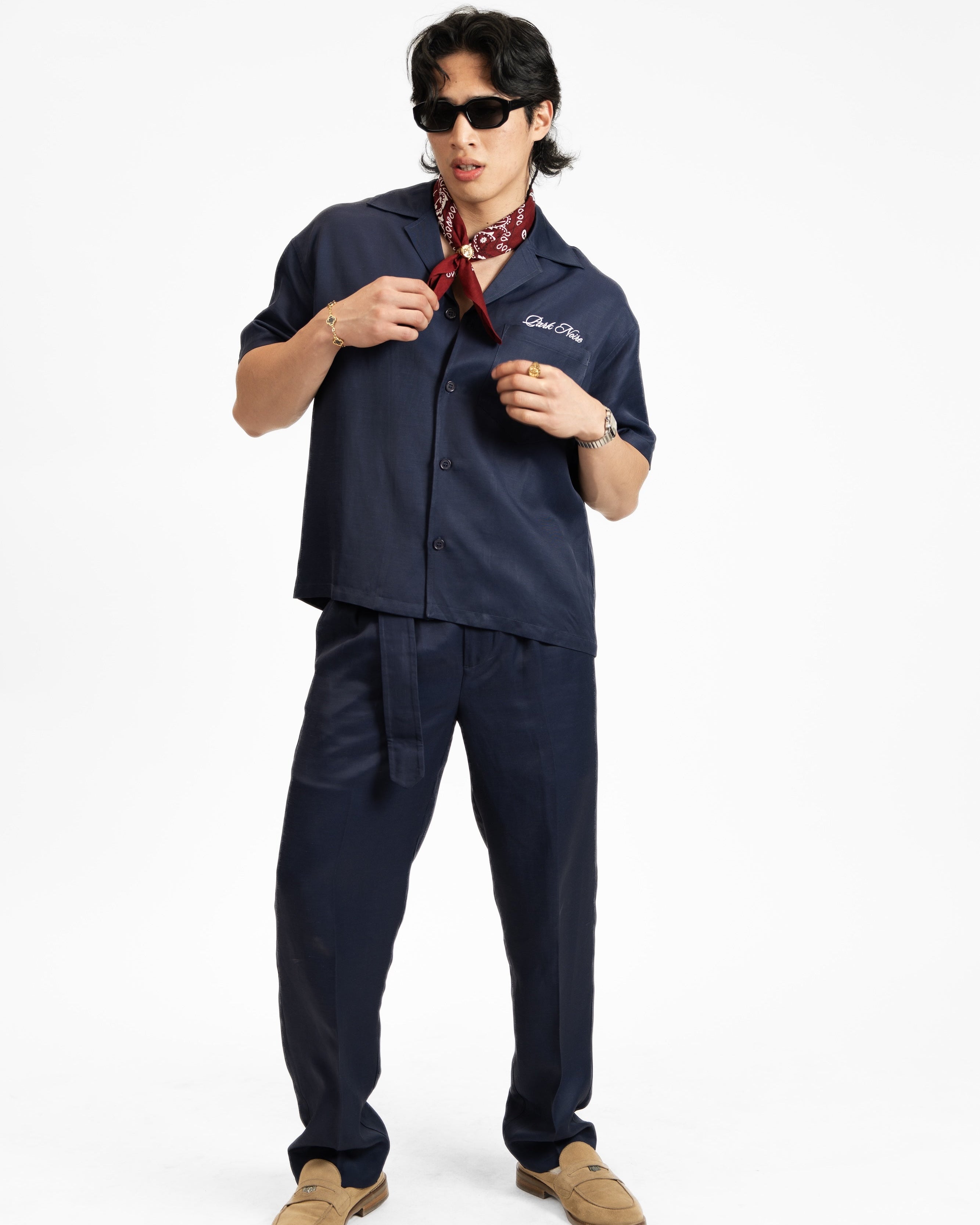 Belted Resort Linen Pants