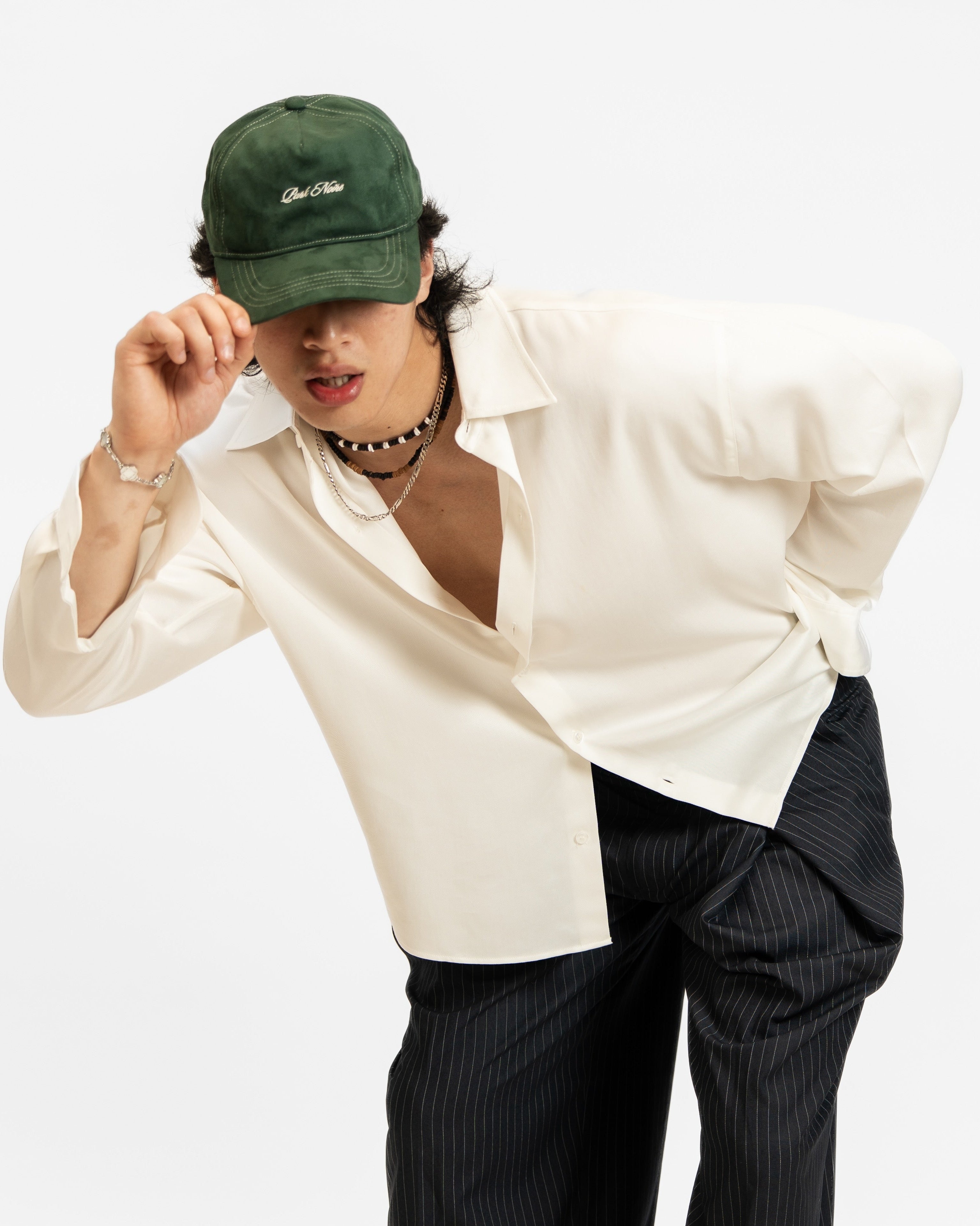 Micro Logo Faux Suede Hat