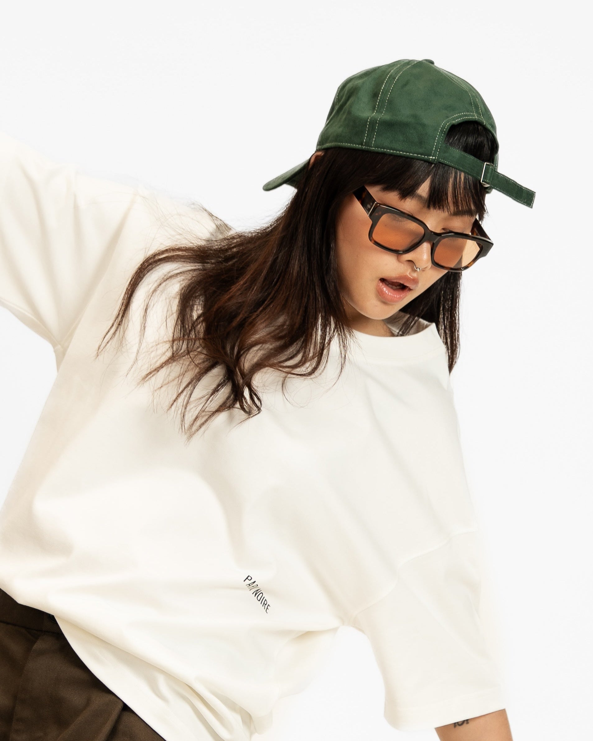 Micro Logo Faux Suede Hat
