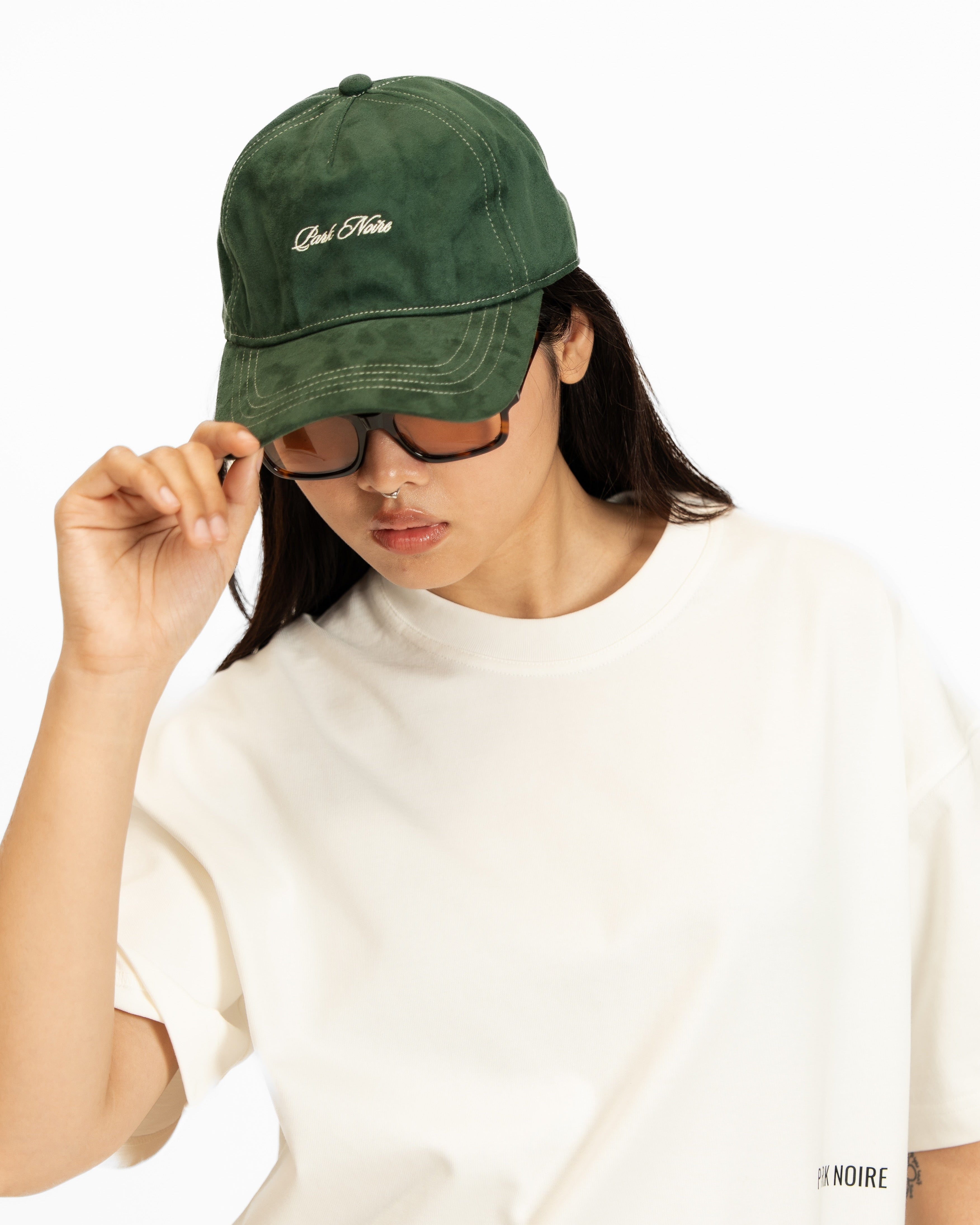 Micro Logo Faux Suede Hat