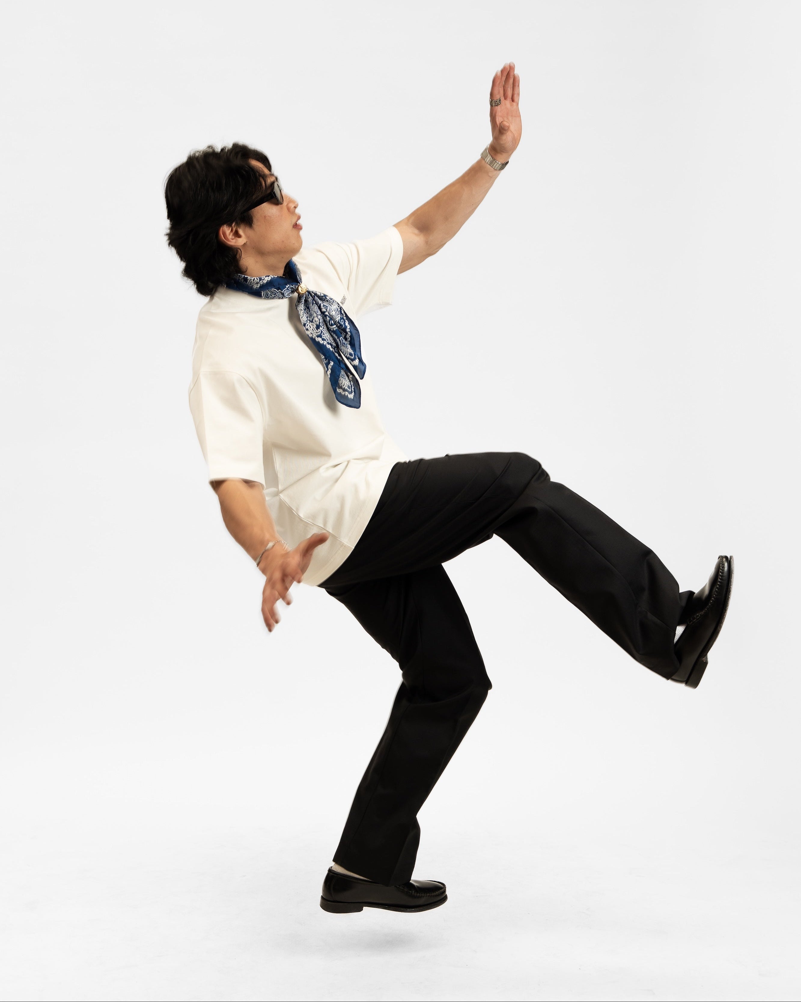 Double Pleated Serge Pants