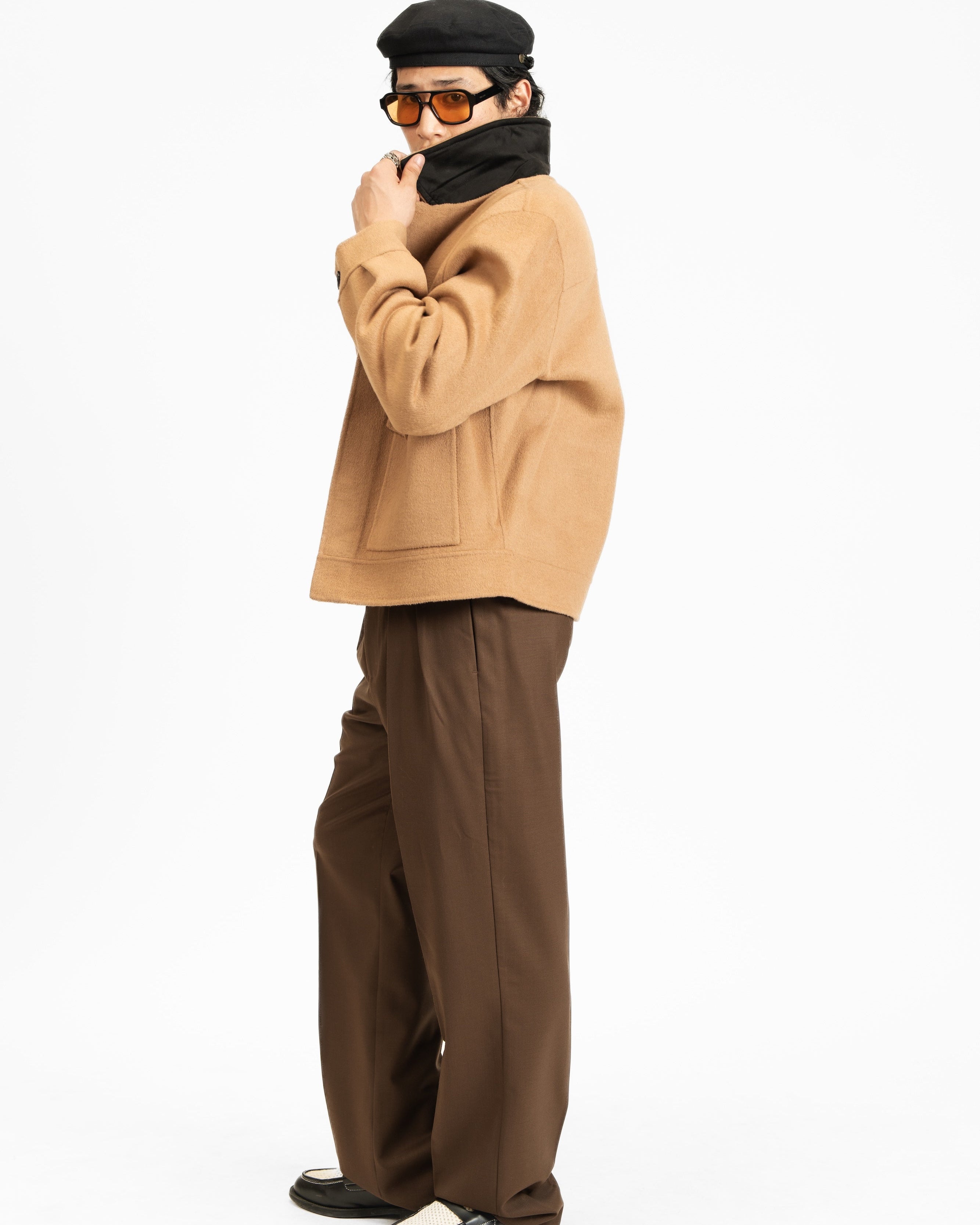 Double Pleated Serge Pants