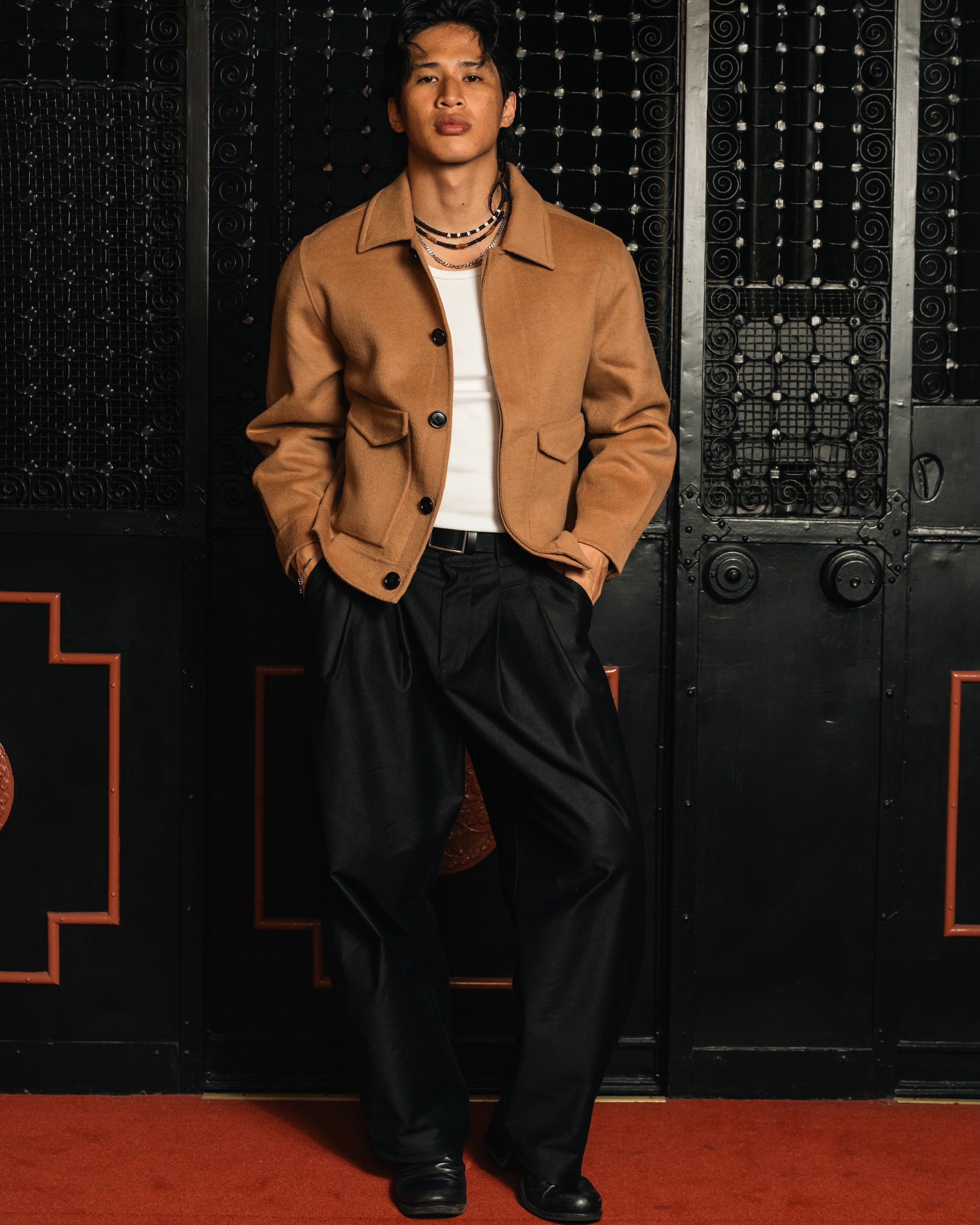Barrel Pleated Pants