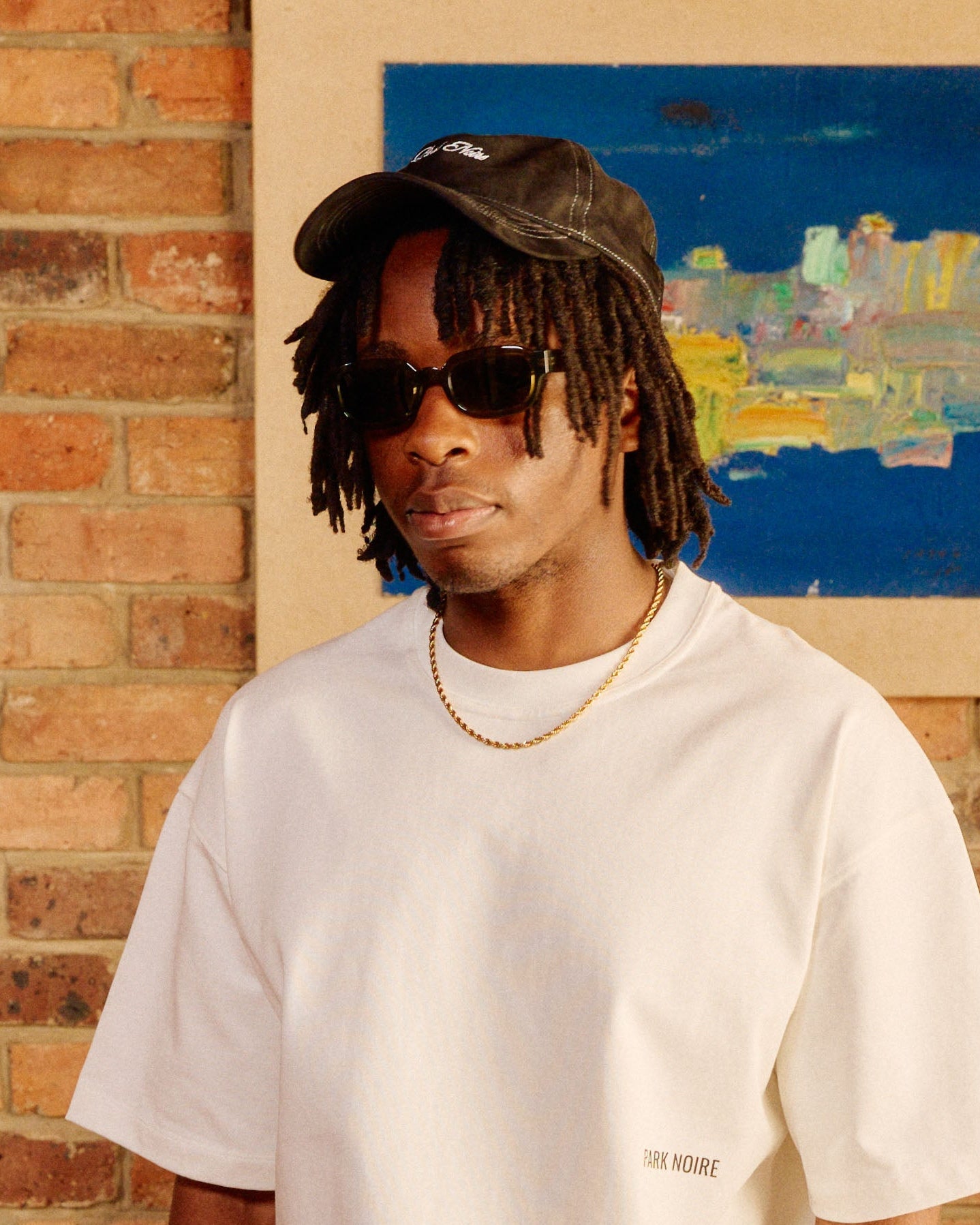 Micro Logo Faux Suede Hat