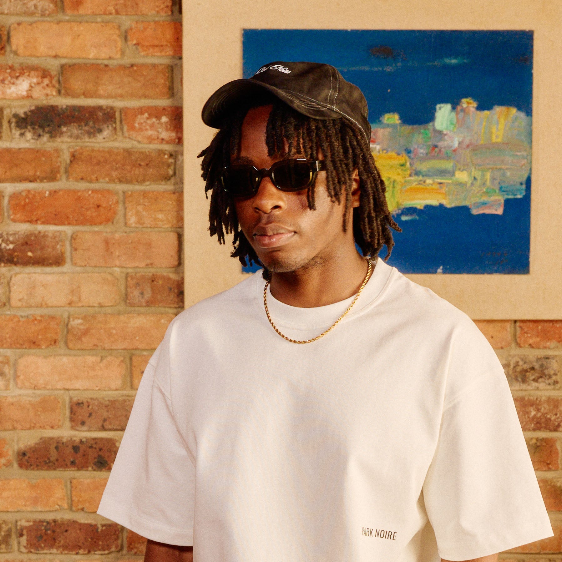 Micro Logo Faux Suede Hat