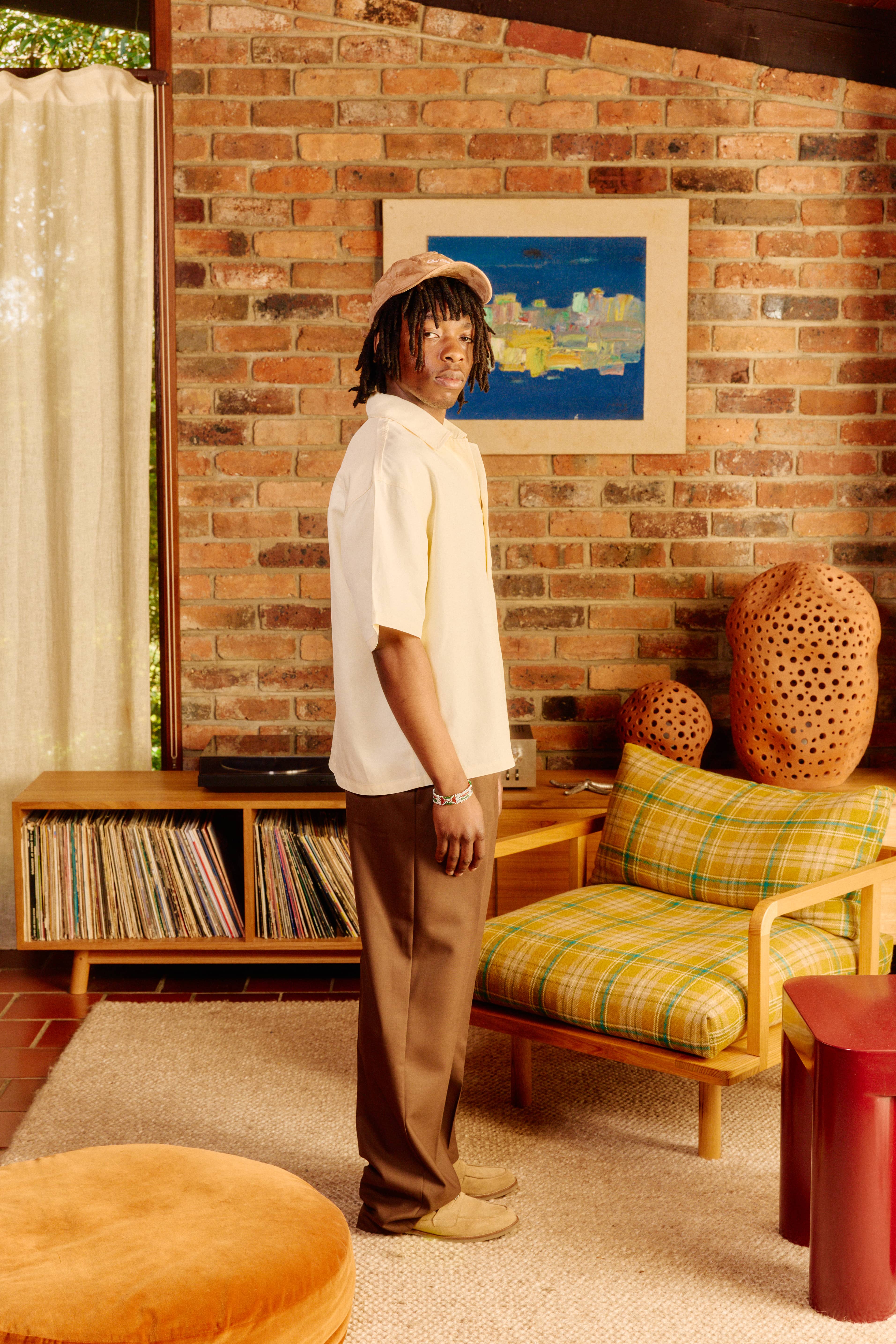 Double Pleated Serge Pants