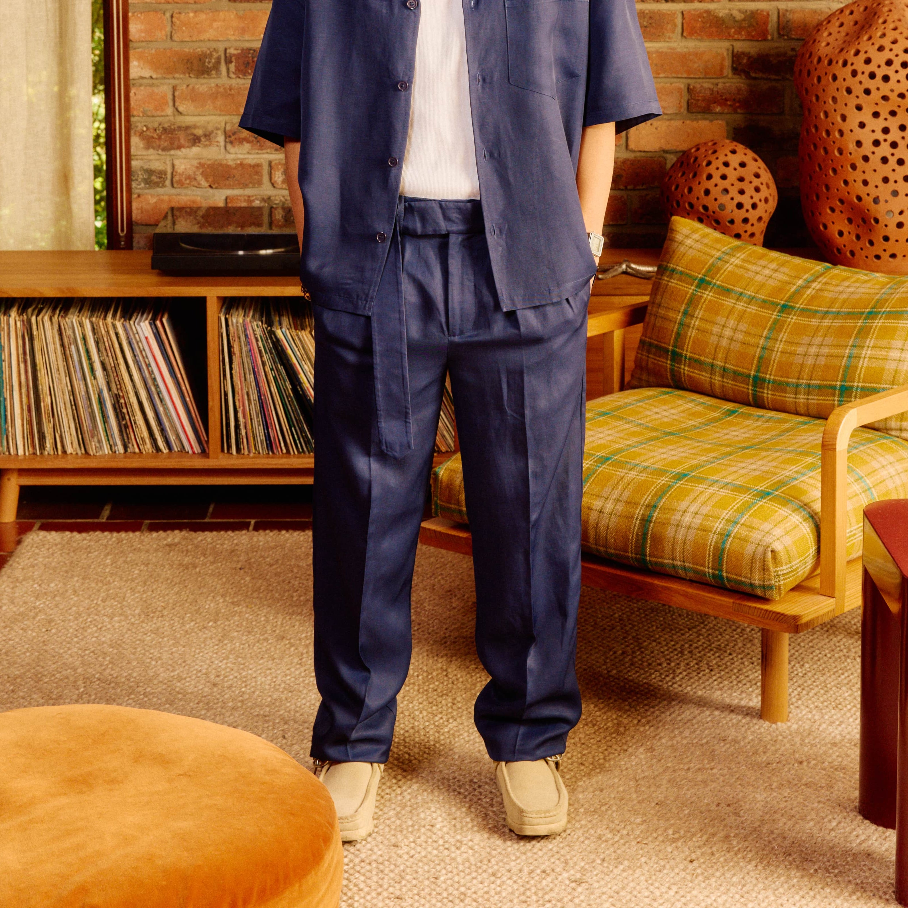 Belted Resort Linen Pants