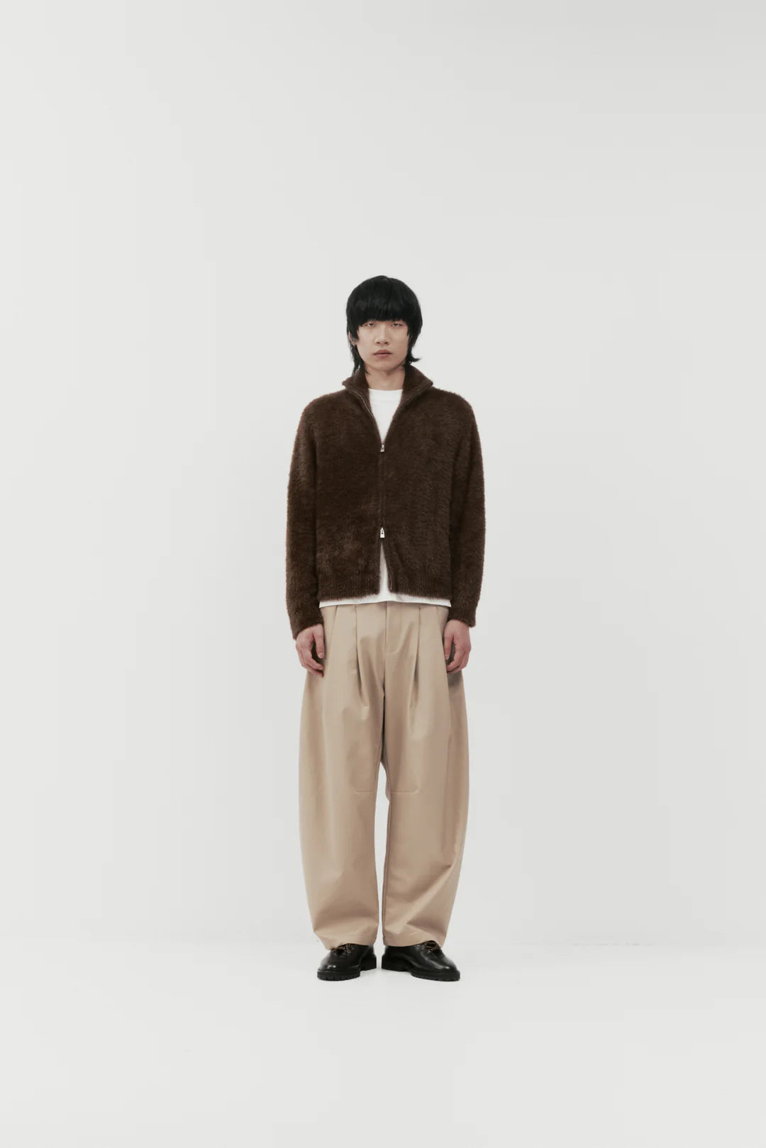 Belted Pleated Linen Pants