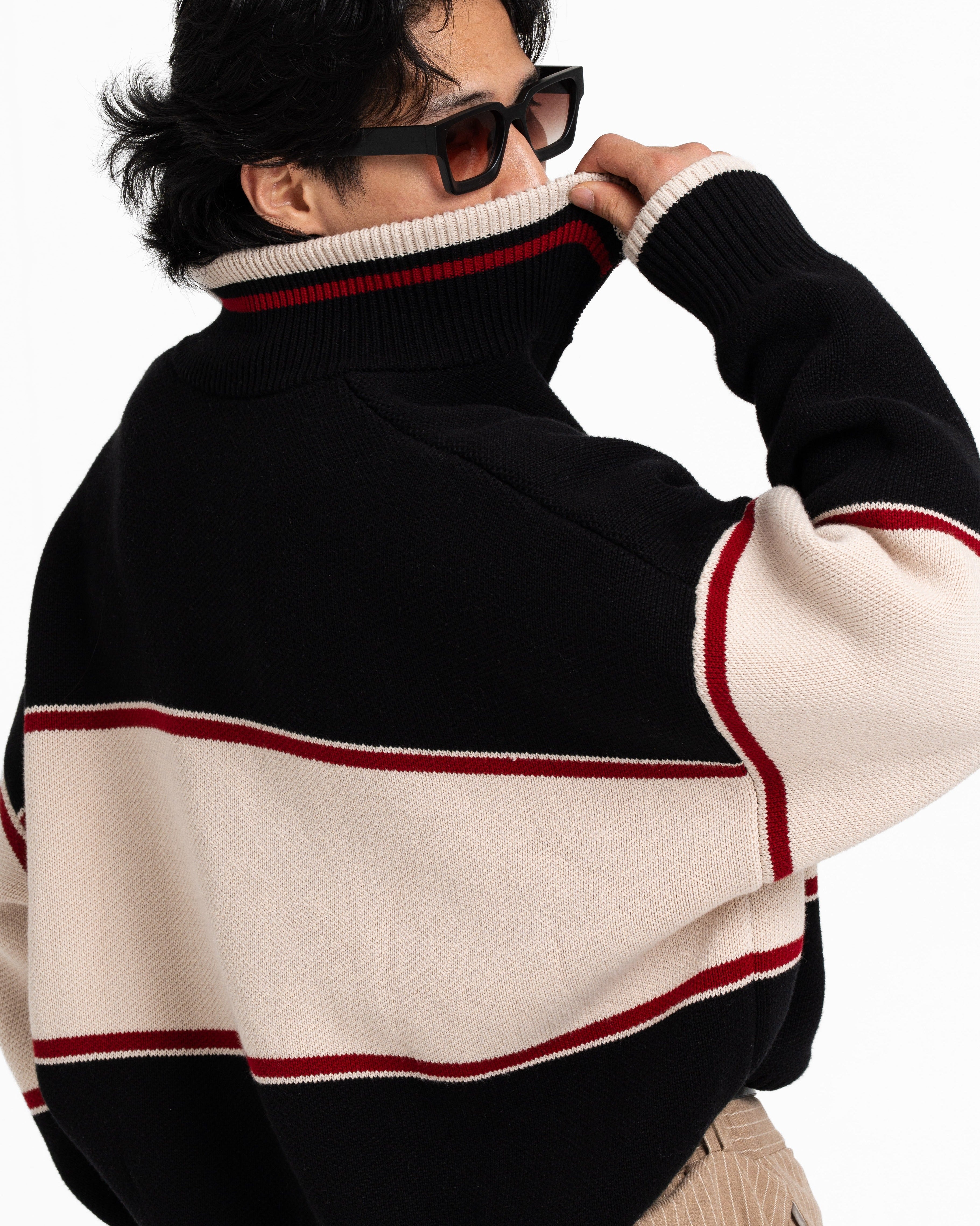 Oversized Knitted PN Quarterzip