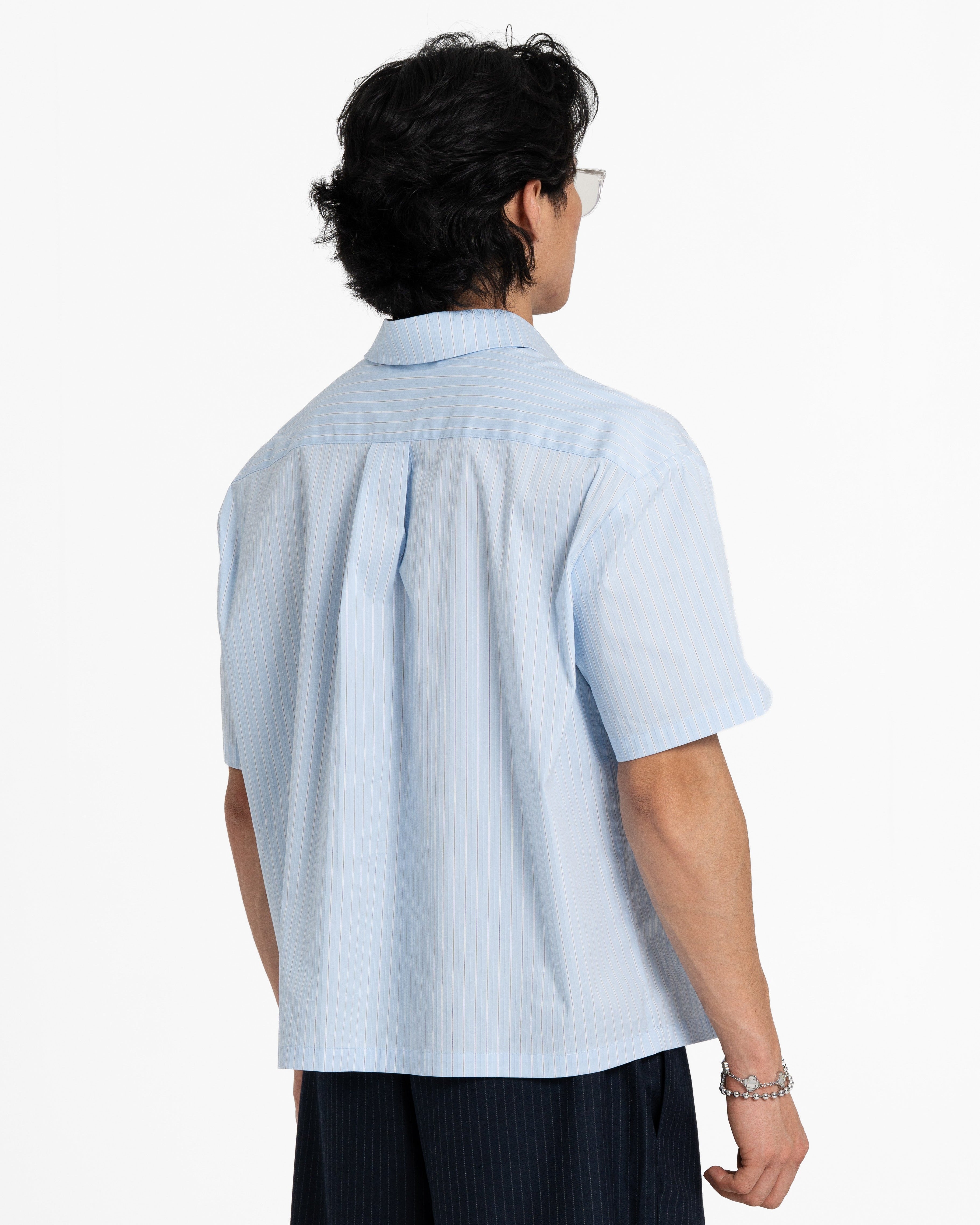 Pinstripe Boxy Shirt
