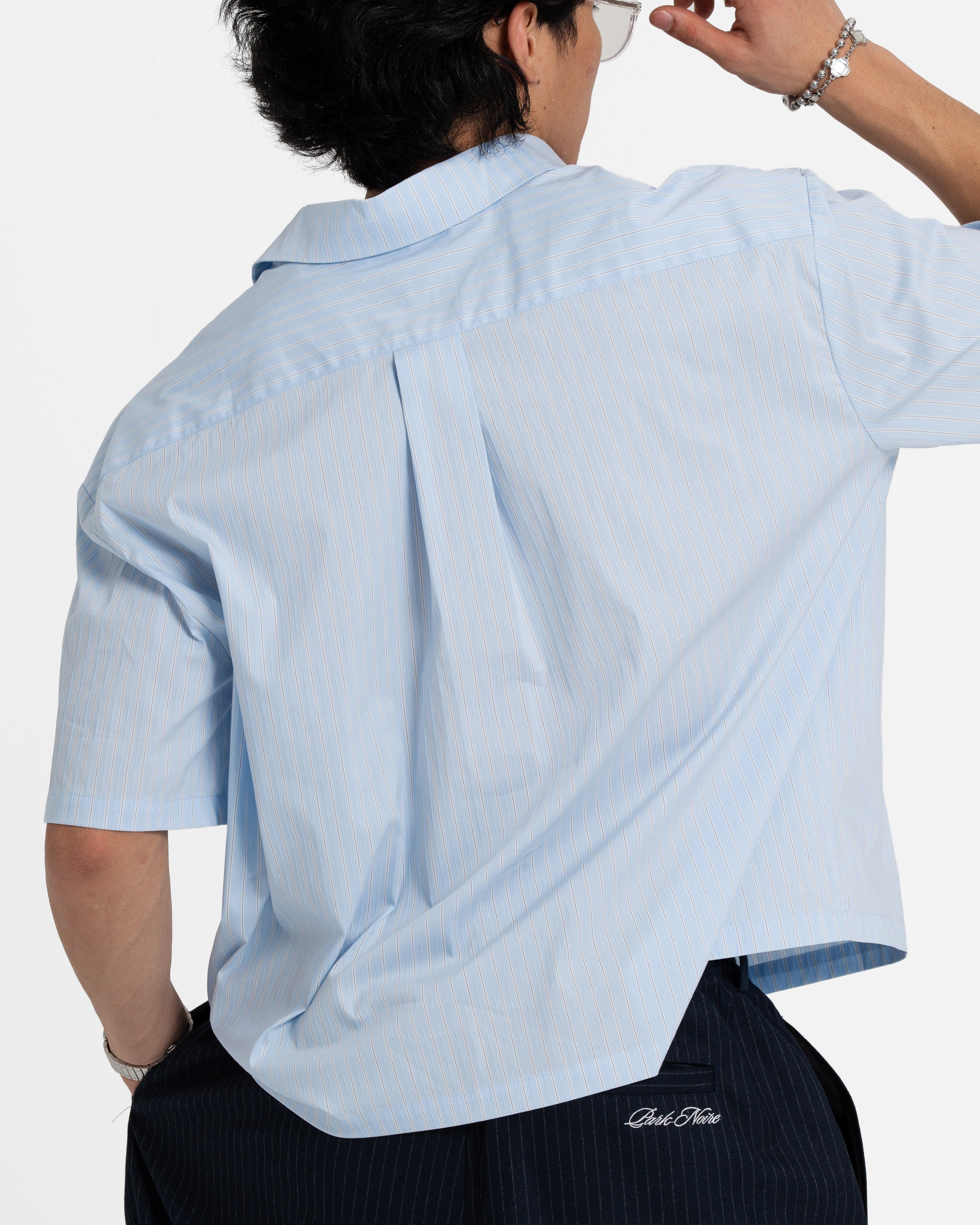 Pinstripe Boxy Shirt