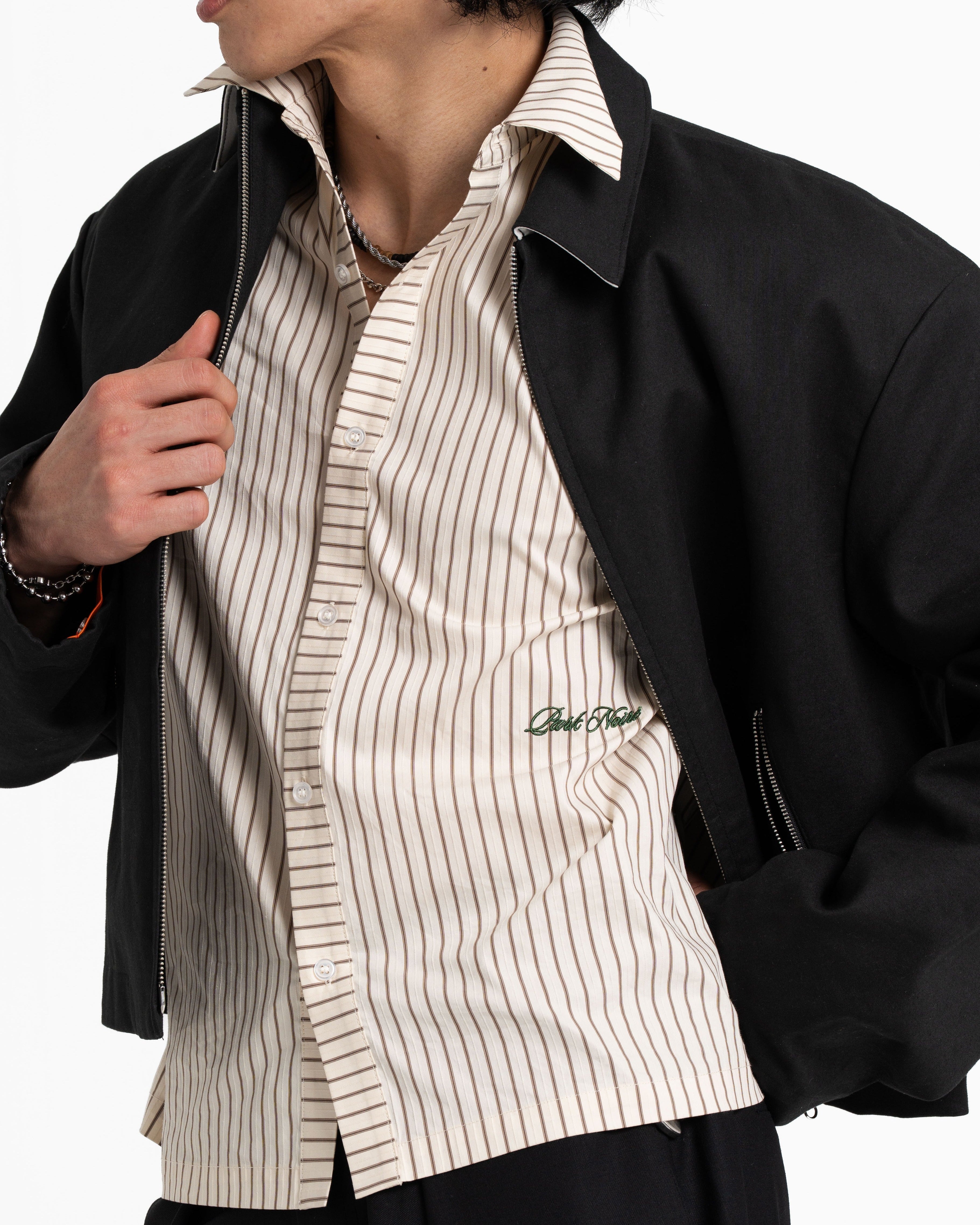 Pinstripe Boxy Shirt