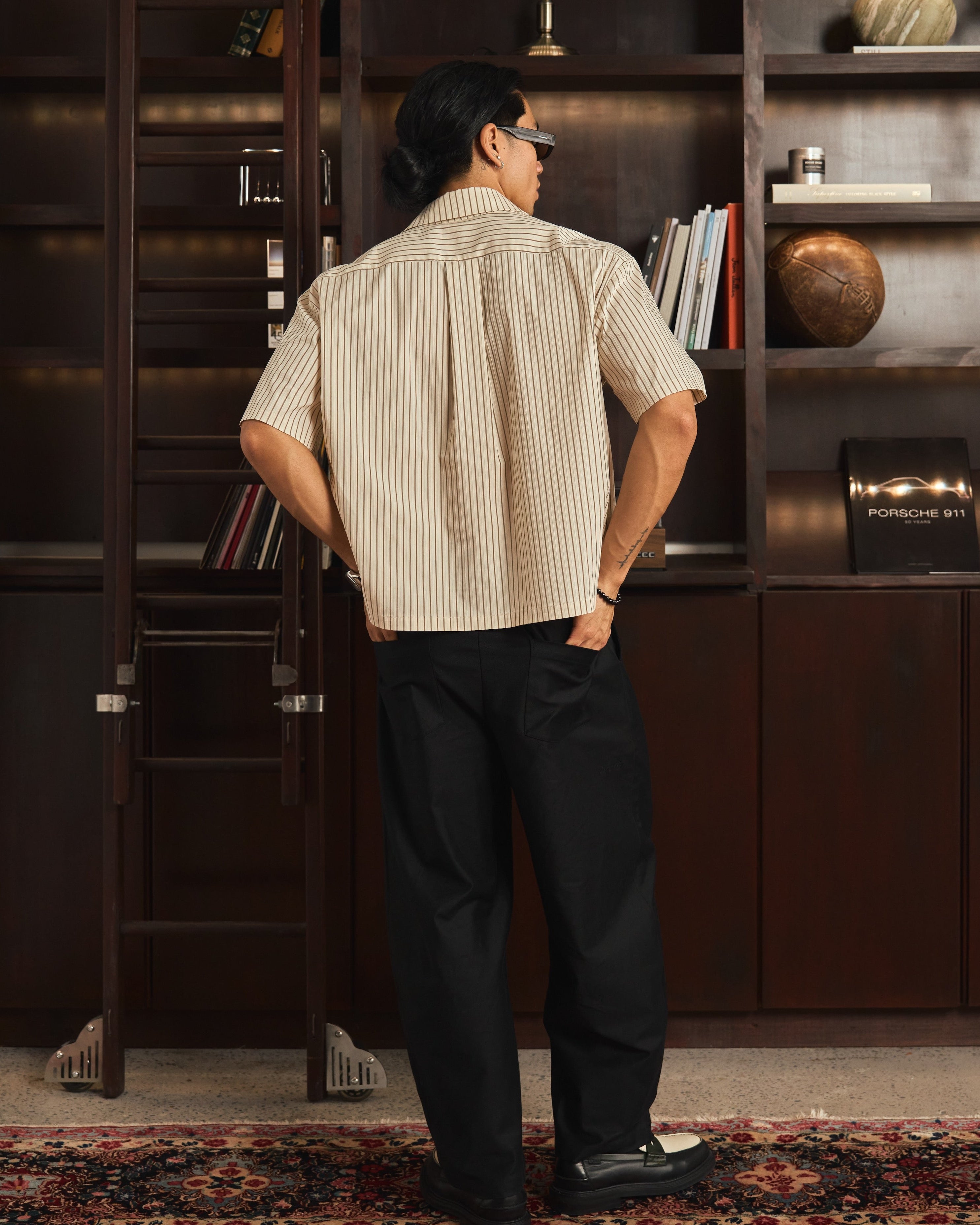 Pinstripe Boxy Shirt